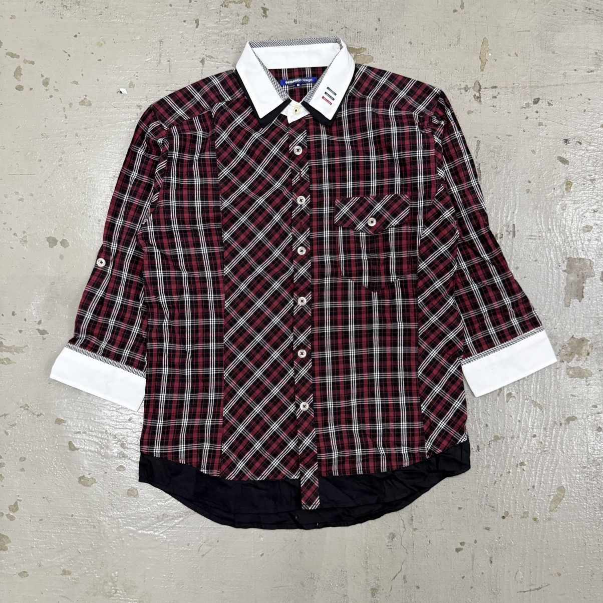 If Six Was Nine Semantic design Gothic Punk Riot Flannel Doibke Collar Size US M / EU 48-50 / 2 - 1 Thumbnail