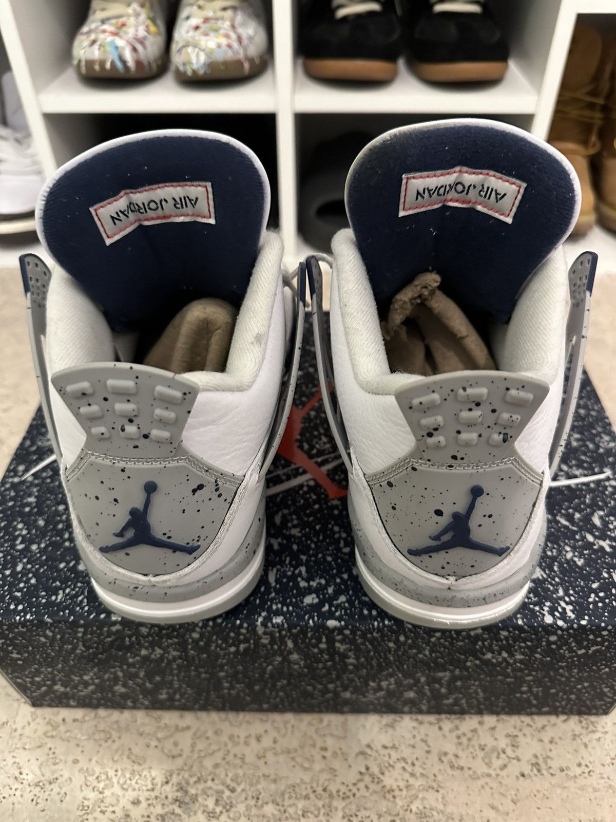 Jordan Brand × Nike Navy blue jordan 4 retro Size US 7.5 / EU 40-41 - 3 Thumbnail