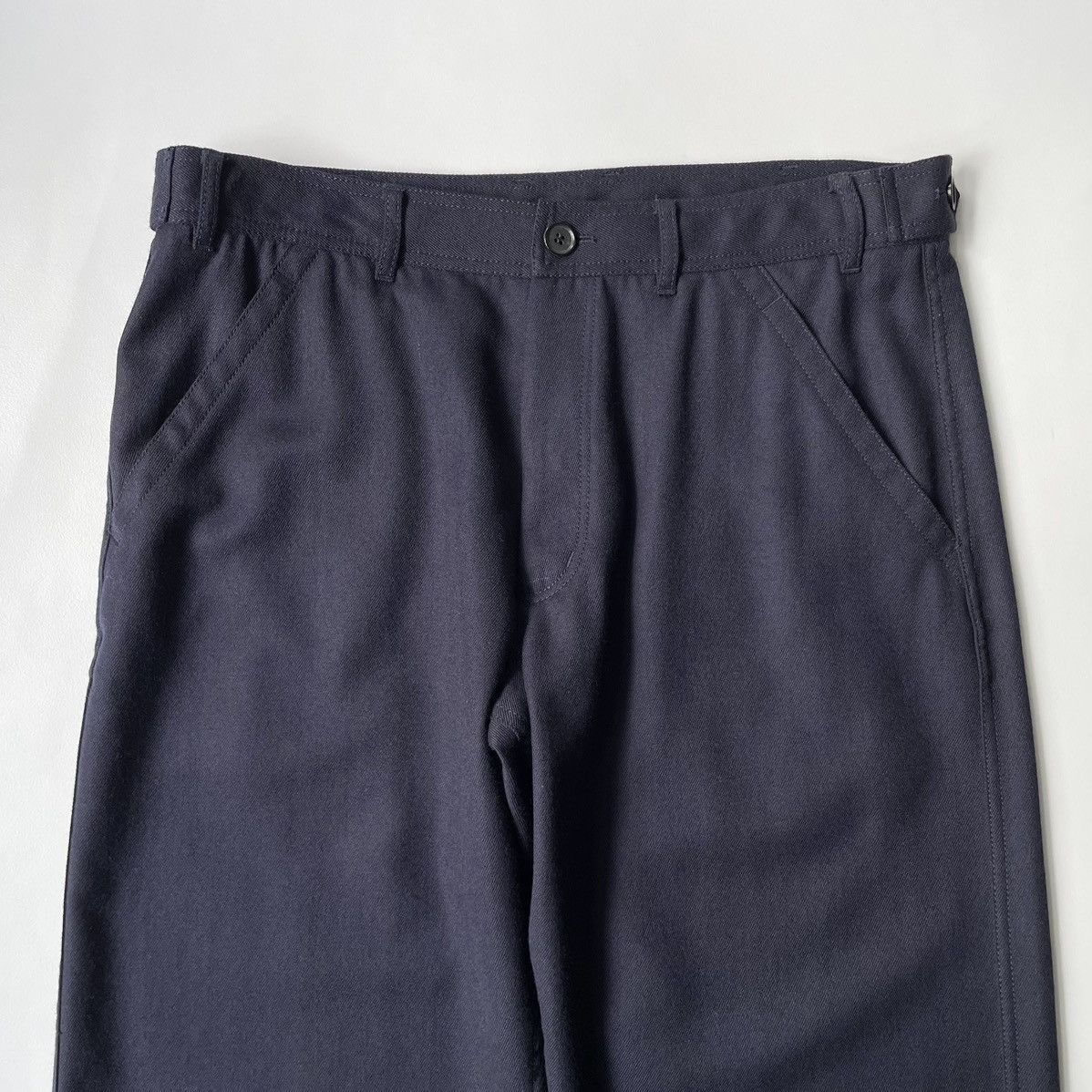 Comme des Garcons Dark Blue Wool Utility Trousers Size US 36 / EU 52 - 2 Thumbnail