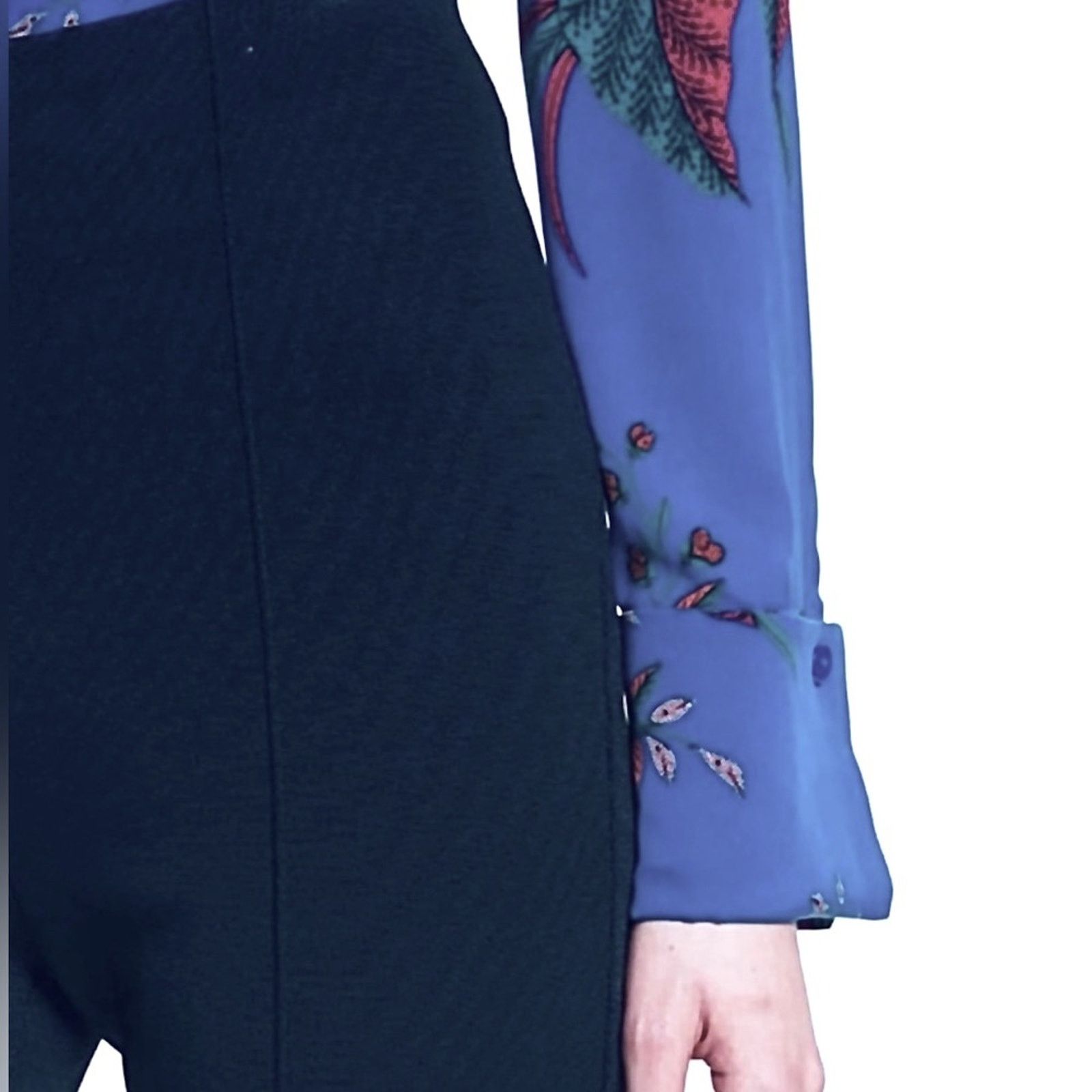 Diane von Furstenberg Diane Von Furstenberg Dark Blue Pants | Size 0 Size 25" / US 0 / IT 36 - 5 Thumbnail