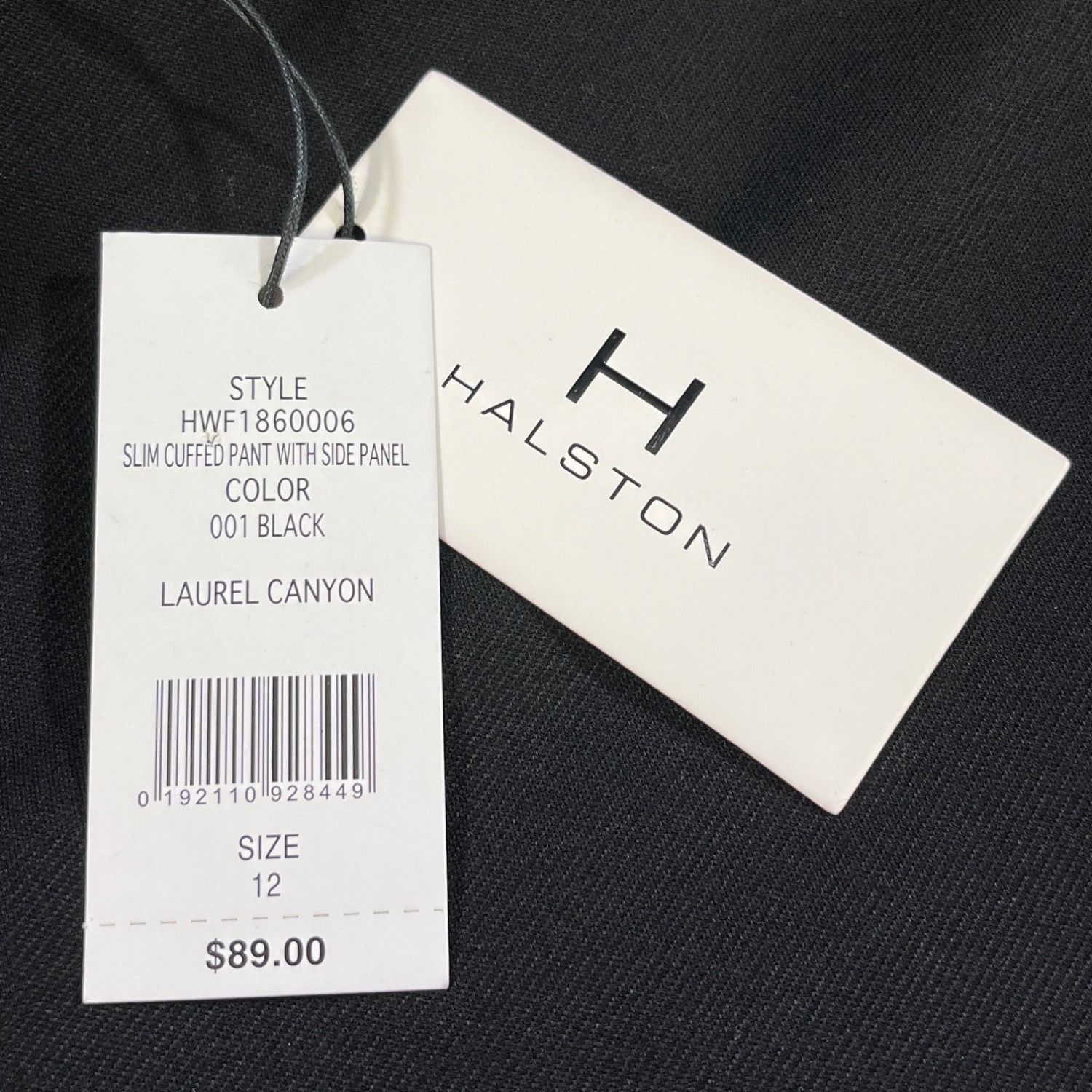 Halston Halston Women's Black Cuffed Pants/Slim Fit Sz 12 SKU 5327 Size 34" / US 12 / IT 48 - 6 Thumbnail