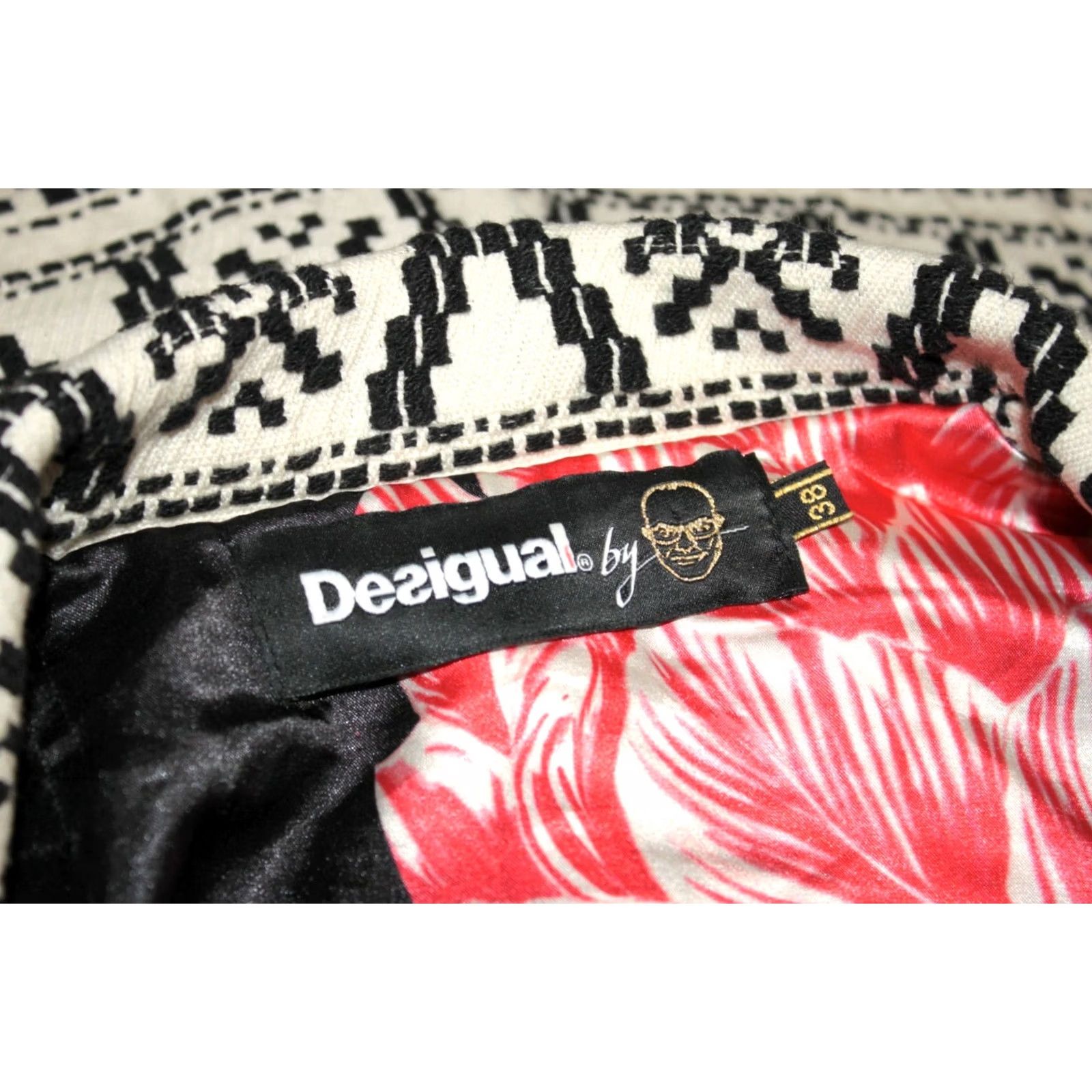 Desigual Desigual Coat Womens 38 Multicoloured Polyester Asha 61E2LA0 Casual Long Coat Mens Womens Size XS / US 0-2 / IT 36-38 - 6 Thumbnail