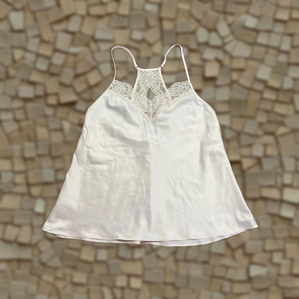 Apt. 9 APT.9 Tank Top, Women's Size Medium, Halter Neck, Lace, Pink, Tank, Women, Medium, Casual, 90s? Size M / US 6-8 / IT 42-44 - 1 Thumbnail