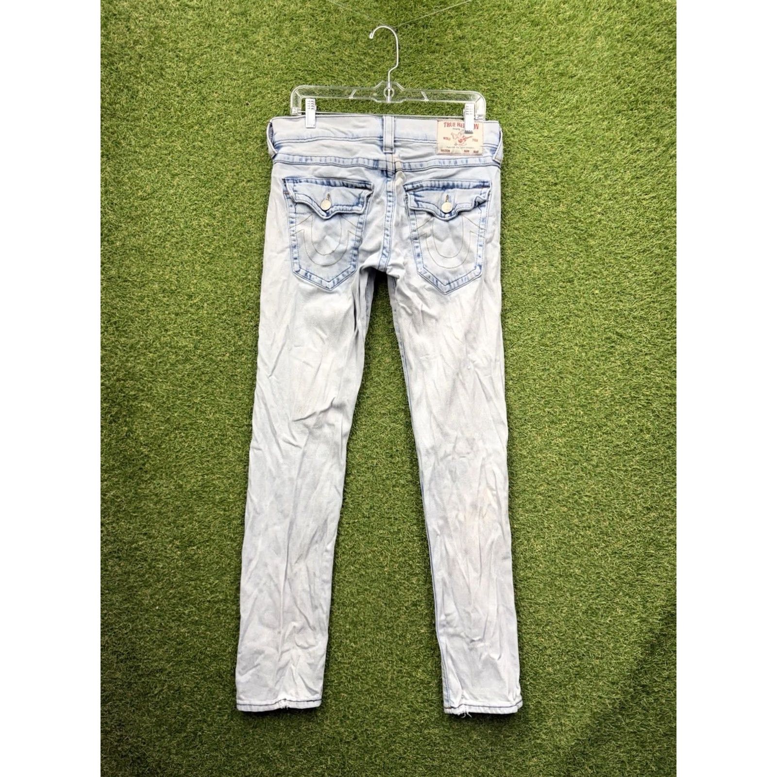 True Religion True Religion Jeans Mens 31 World Tour Geno Slim 5-Pocket Denim Blue Jeans Mens Slim Stretch Denim Size US 31 - 2 Thumbnail