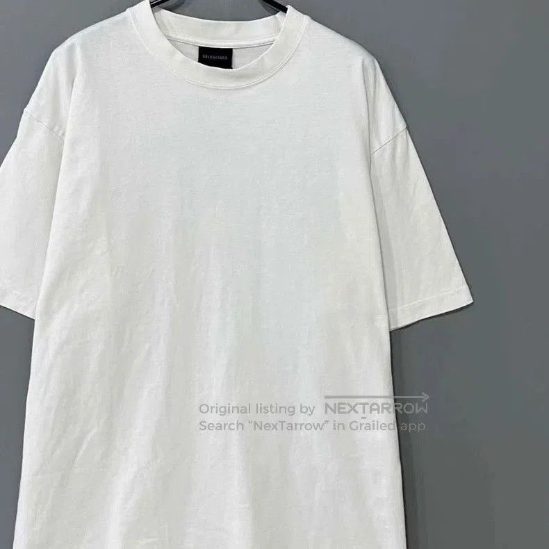 Balenciaga Balenciaga White Crystal Logo T-shirt. Size US M / EU 48-50 / 2 - 2 Thumbnail