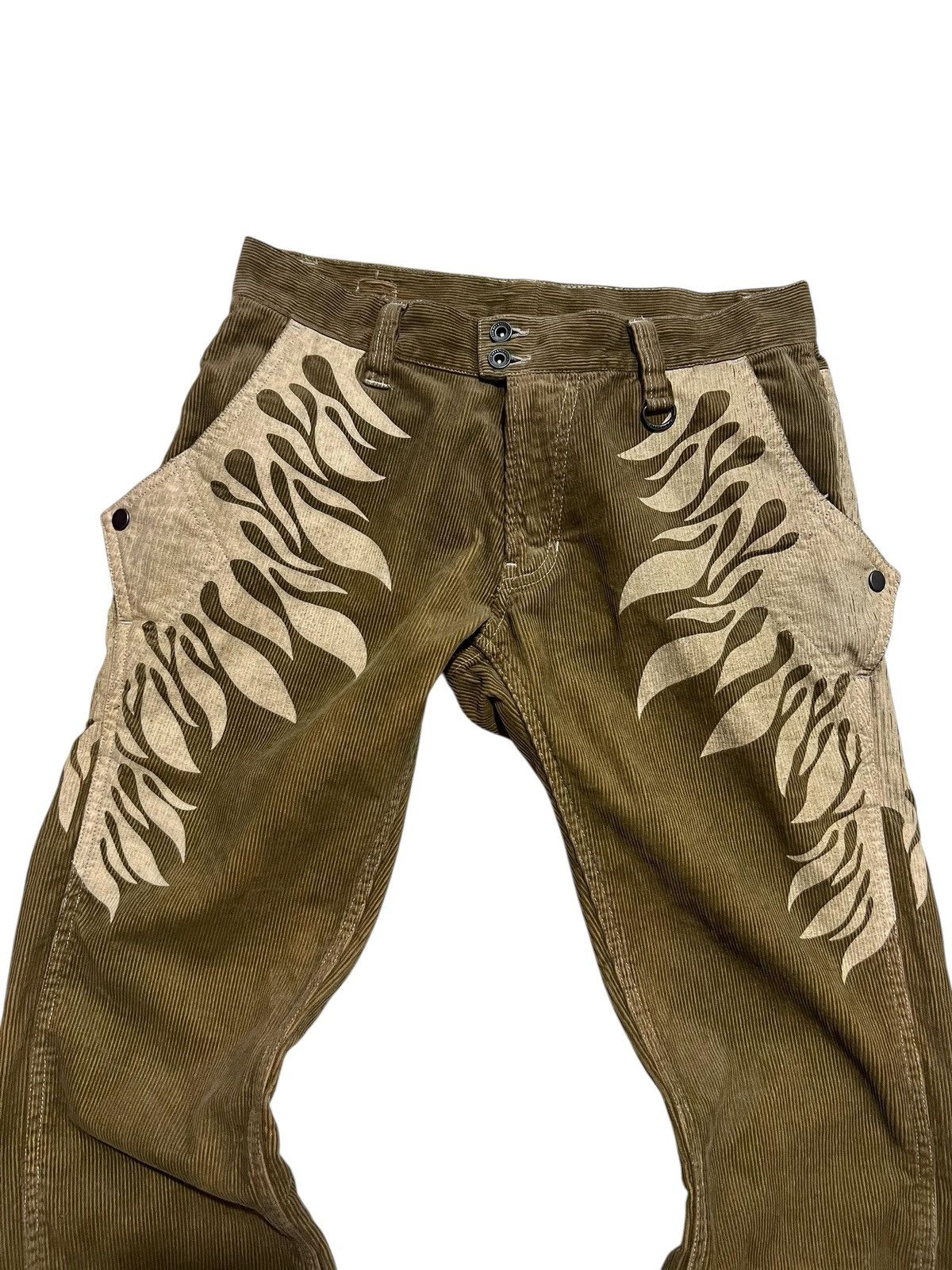 Nicole club flame corduroy flared pants