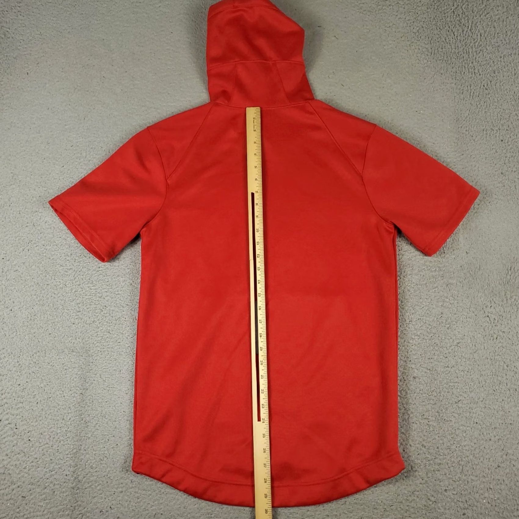Nike Nike Hoodie Mens Small Red Pullover Sweatshirt Short Sleeve Mock Neck Logo Cotton Blend Sweatshirt Short Sleeve Vintage No Size US S / EU 44-46 / 1 - 4 Thumbnail