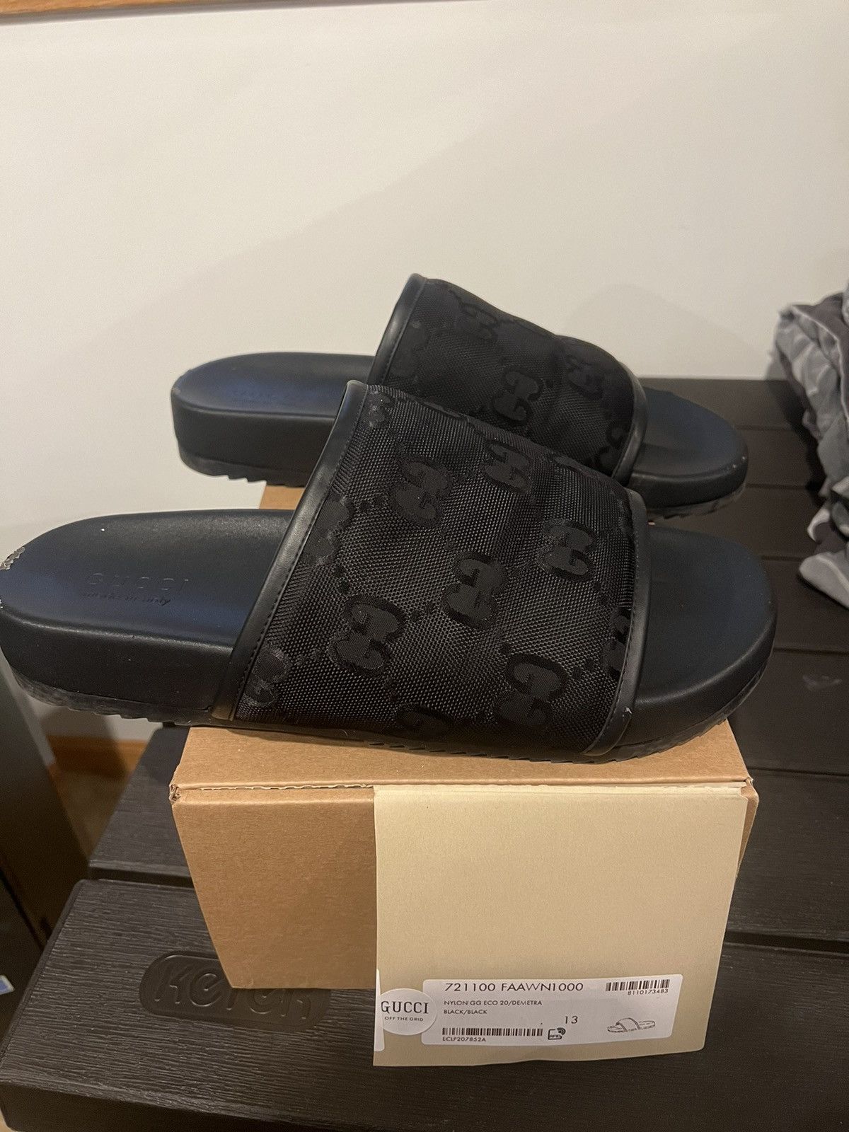 Black Gucci Sandals