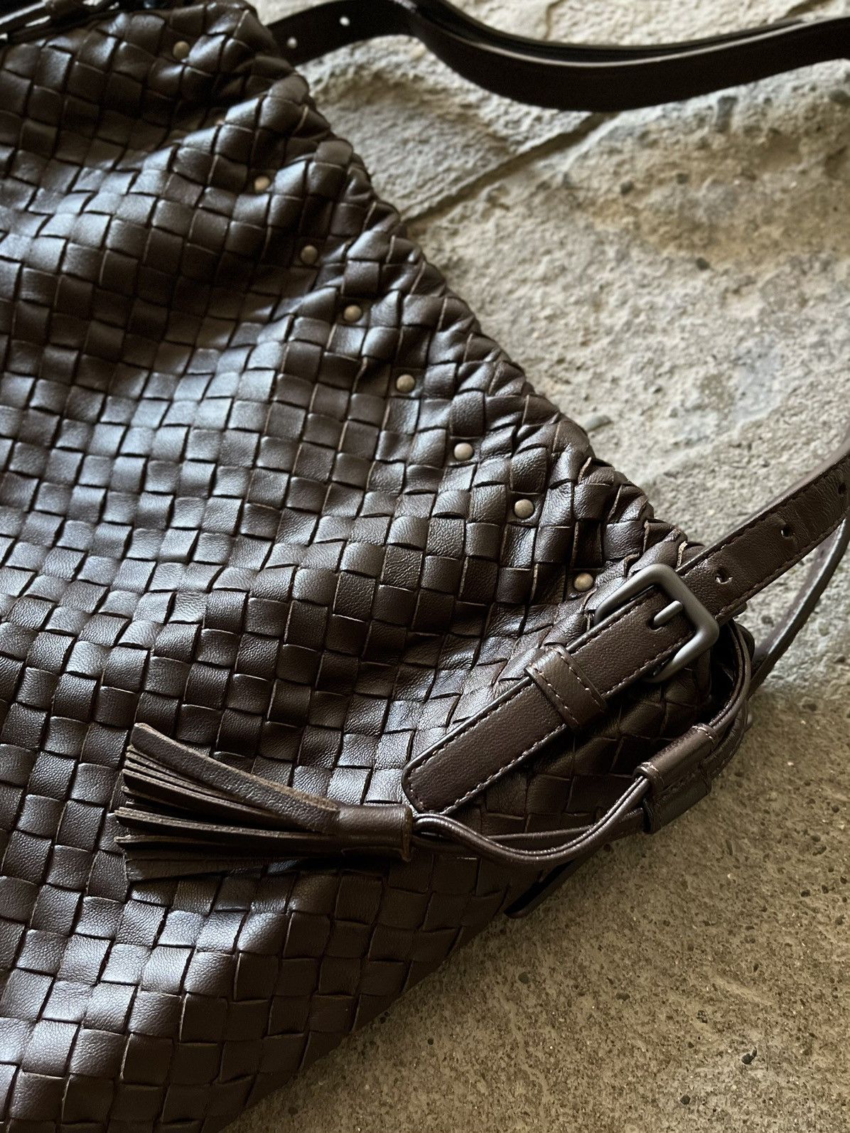 Bottega Veneta Bottega Veneta - Drawstring Tassel Bucket - Shoulder Bag Size ONE SIZE - 9 Thumbnail