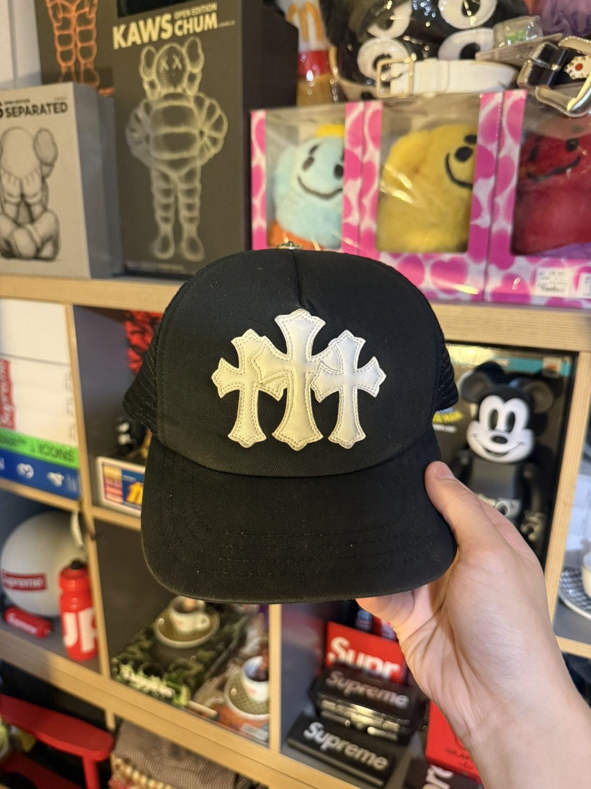 Chrome Hearts Chrome Hearts Black/White Cemetery Patch Trucker Hat Size ONE SIZE - 1 Thumbnail