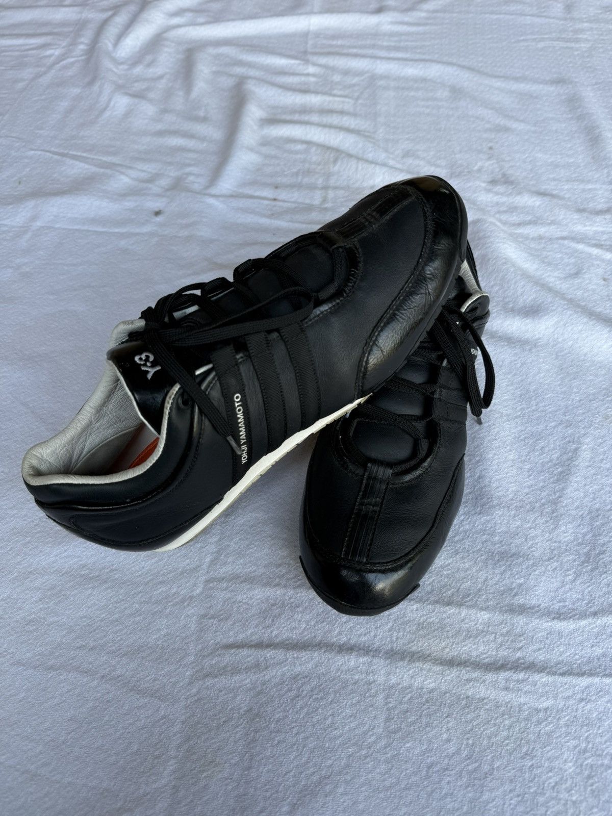 Yohji Yamamoto Yohji Yamamoto x Adidas Y3 Leather Sneakers Shoes 42 Size US 8 / EU 41 - 1 Thumbnail