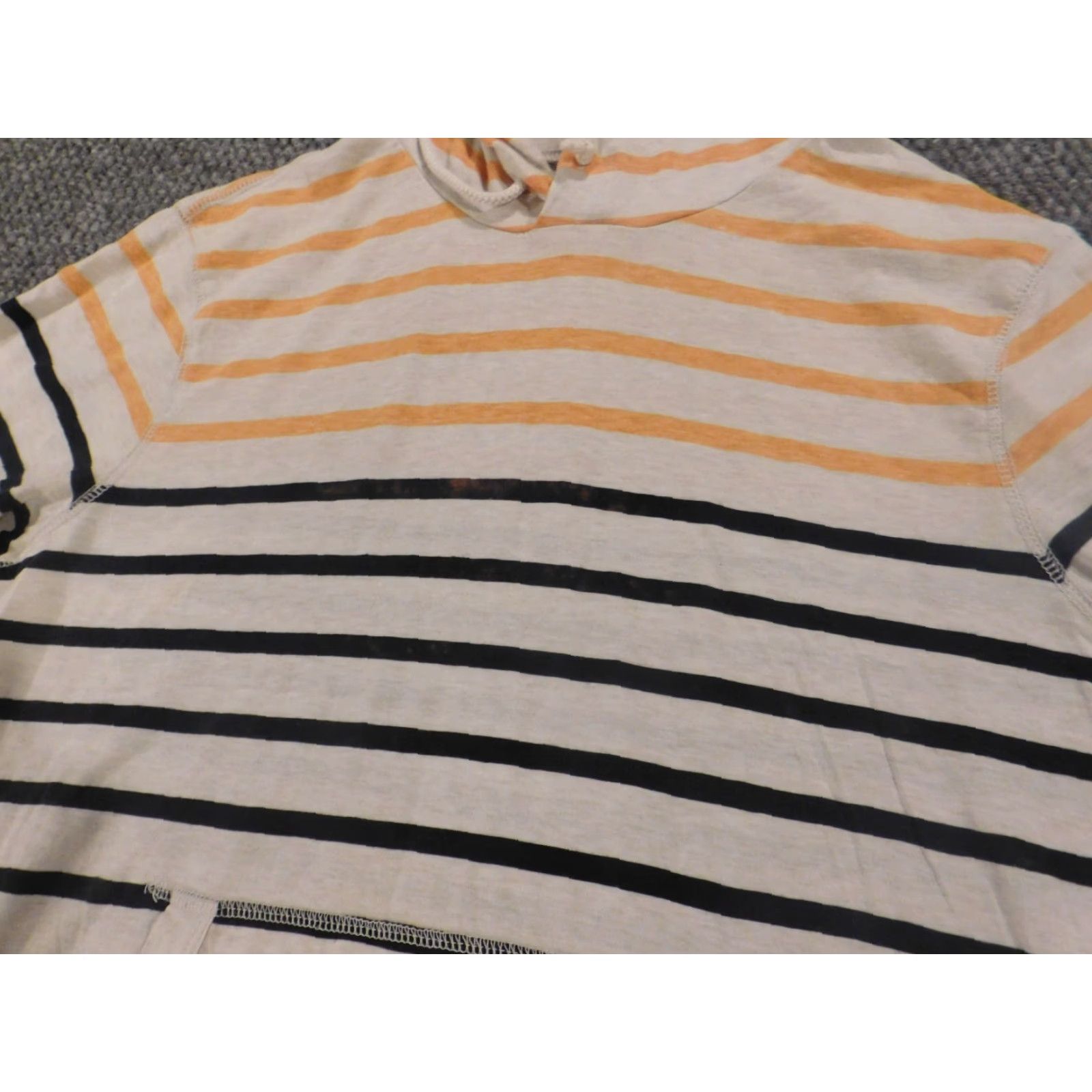 American Eagle Outfitters American Eagle Outfitters Sweater Pullover Mens M White Striped Athletic Knit Quilted Cable-Knit Long Sleeve Round Neck Fall Winter Casual City Size US M / EU 48-50 / 2 - 6 Thumbnail
