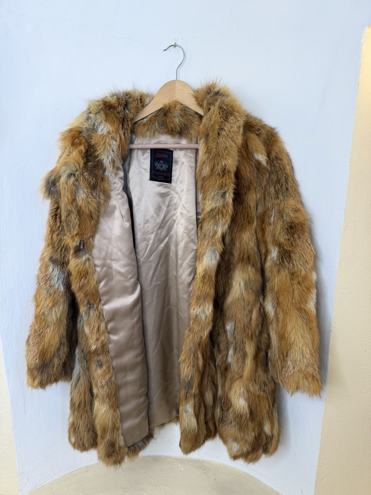 Jean Paul Gaultier Rare Archive 90s JPG Classique Patchwork Fox Fur Coat Size M / US 6-8 / IT 42-44 - 4 Thumbnail