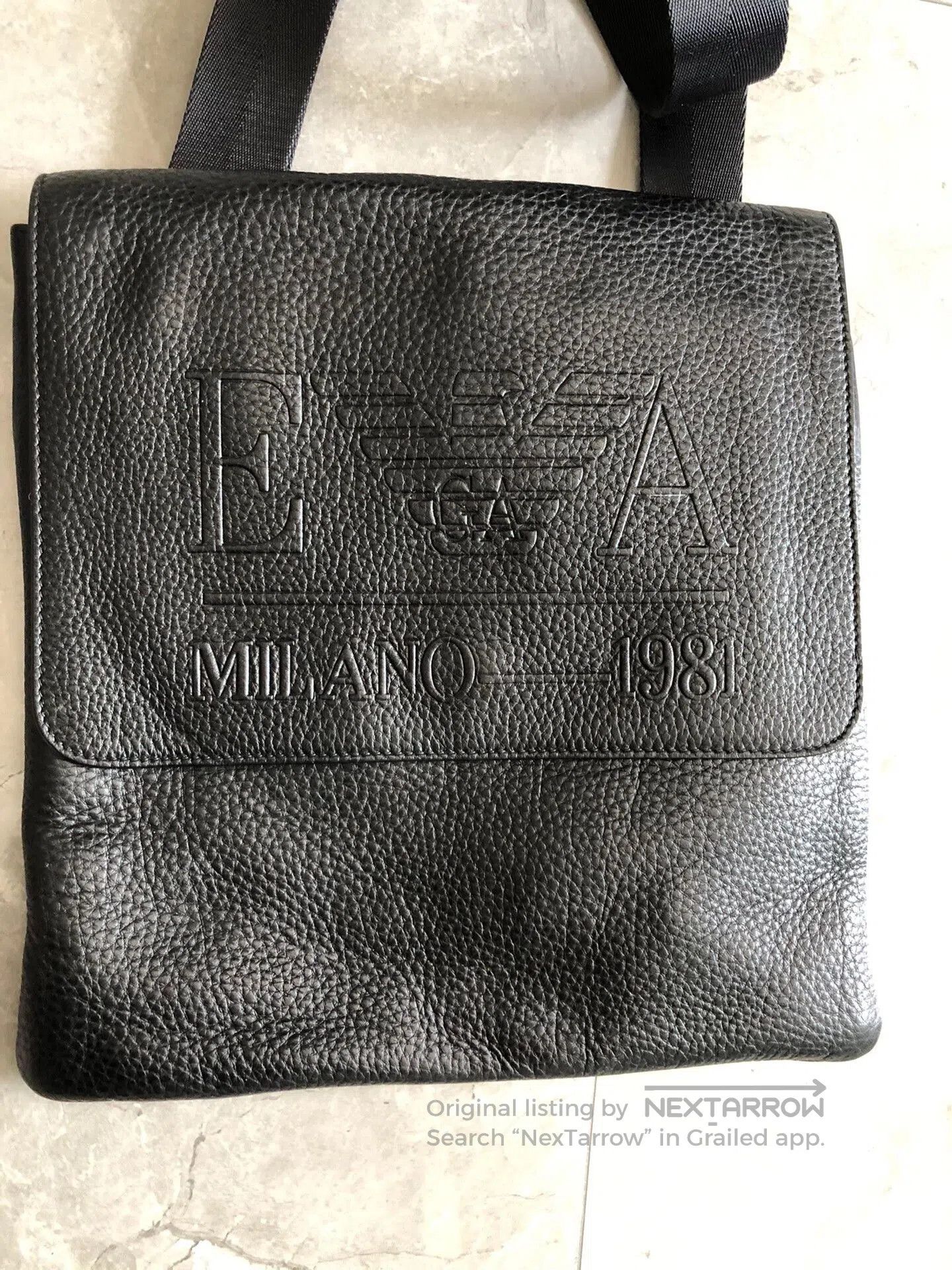 Armani Emporio Armani Commemorative Calfskin Shoulder Bag. Size ONE SIZE - 5 Thumbnail
