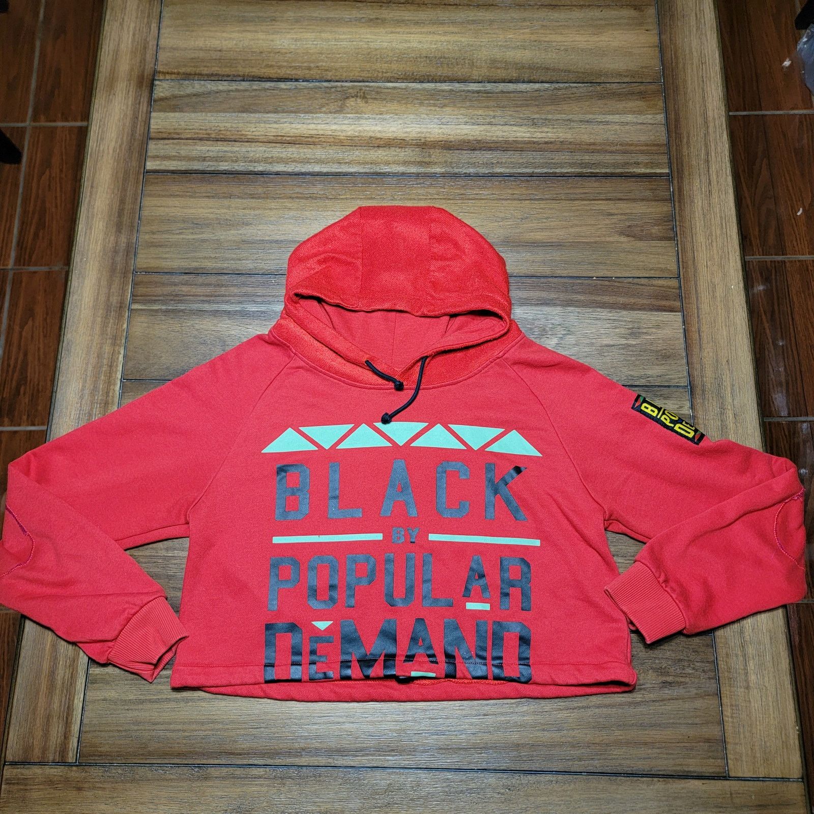Other "Black By Popular Demand" Red Crop LS Hoodie - Size Medium Size M / US 6-8 / IT 42-44 - 2 Thumbnail