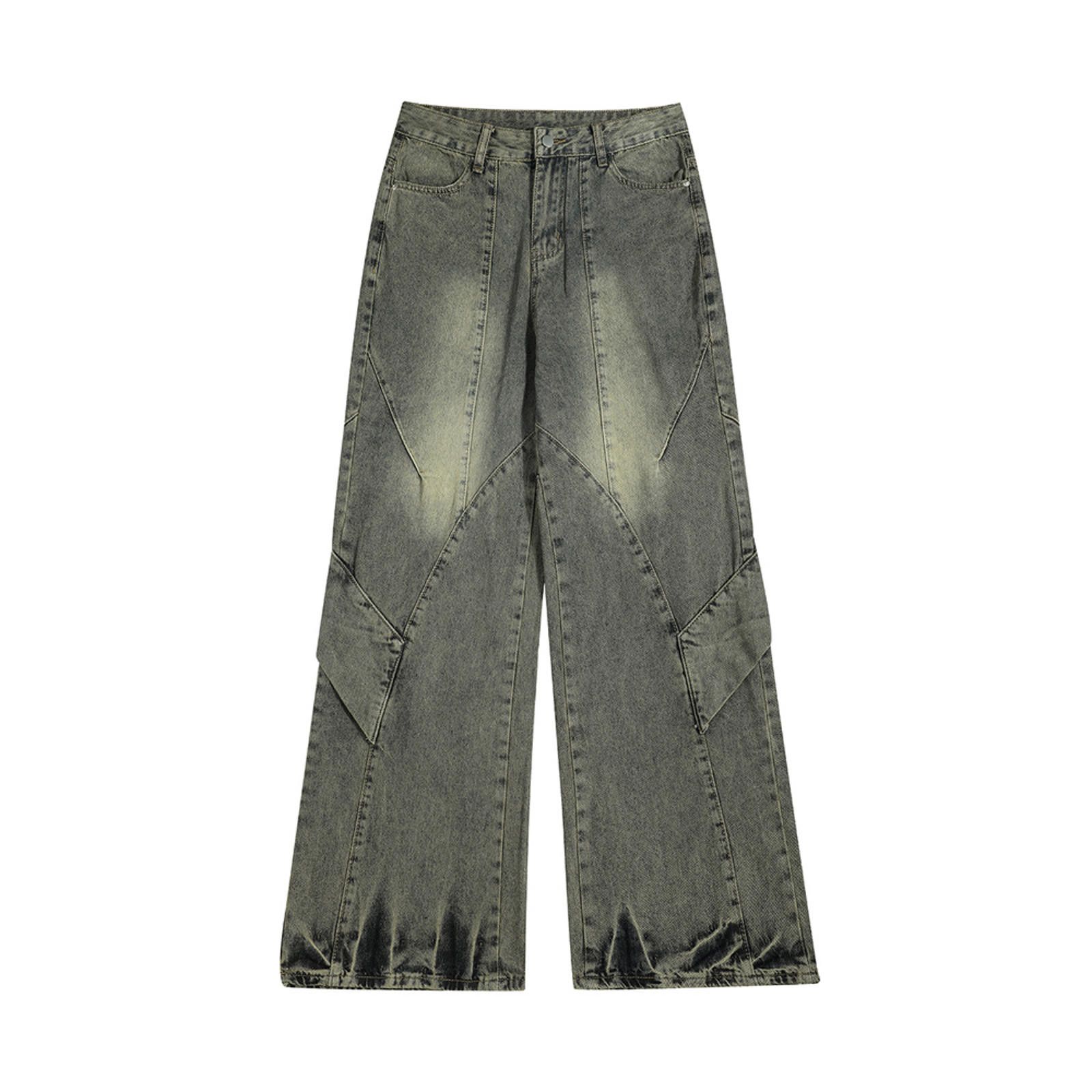Jean × Vintage High-Waisted Wide-Leg Denim Pants Size US 32 / EU 48 - 1 Thumbnail