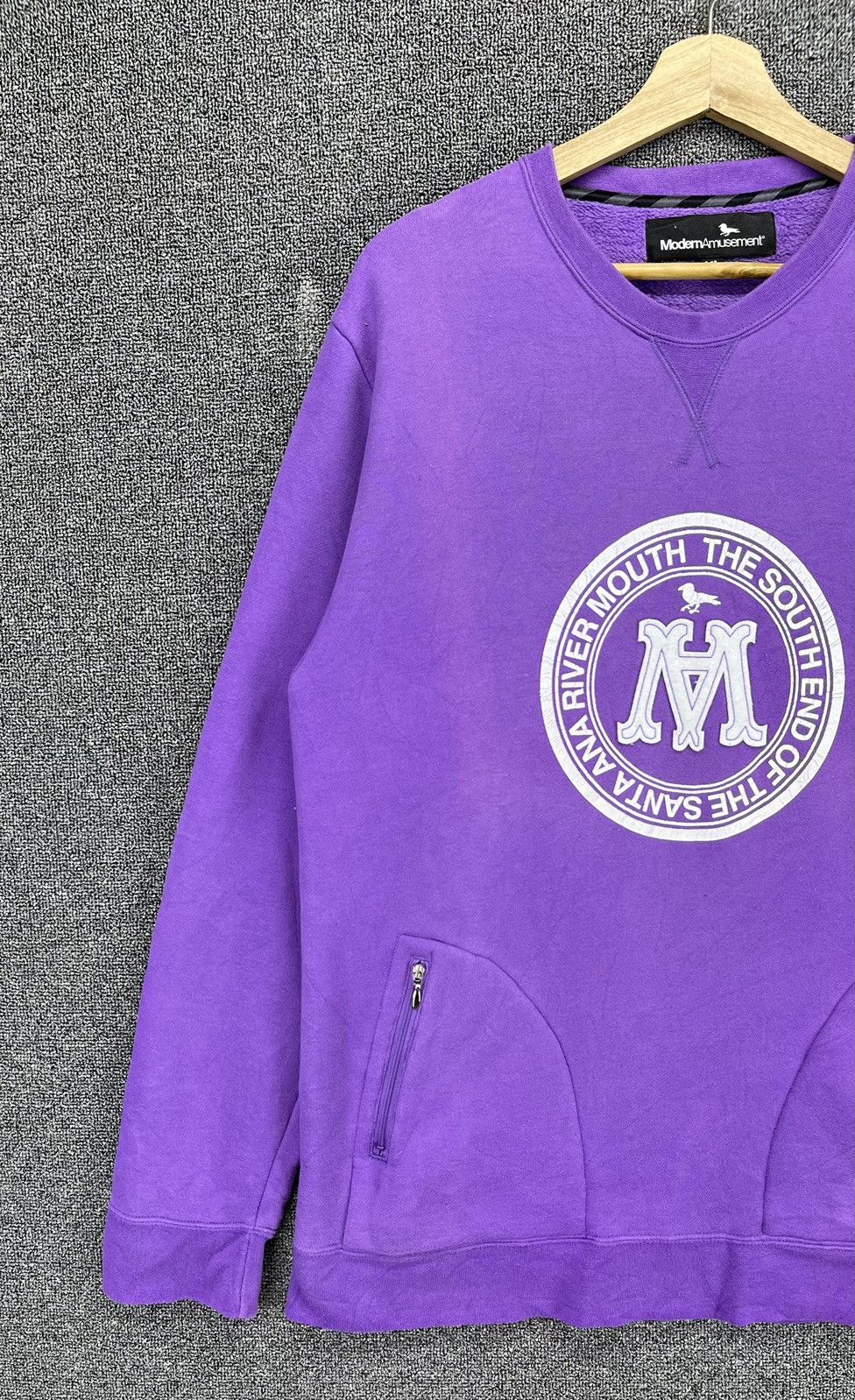Modern Amusement Modern Amusement Purple Sweatshirt Size XL / US 12-14 / IT 48-50 - 3 Thumbnail