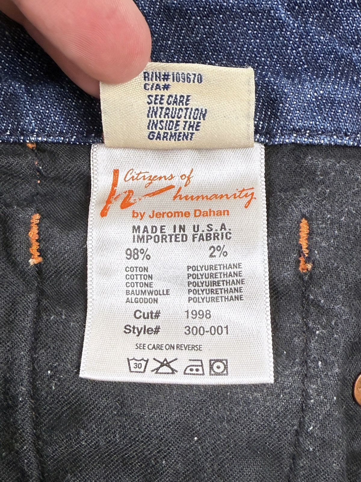 Citizens Of Humanity Y2K CoH by Jerome Dahan #300 Sophia Denim Pencil Skirt 30 Size 30" / US 8 / IT 44 - 8 Thumbnail