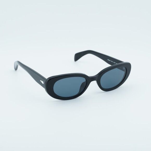 Rag & Bone Rag & Bone RNB1061/S 0807 IR Sunglasses Black Cat Eye Frame Size ONE SIZE - 6 Thumbnail