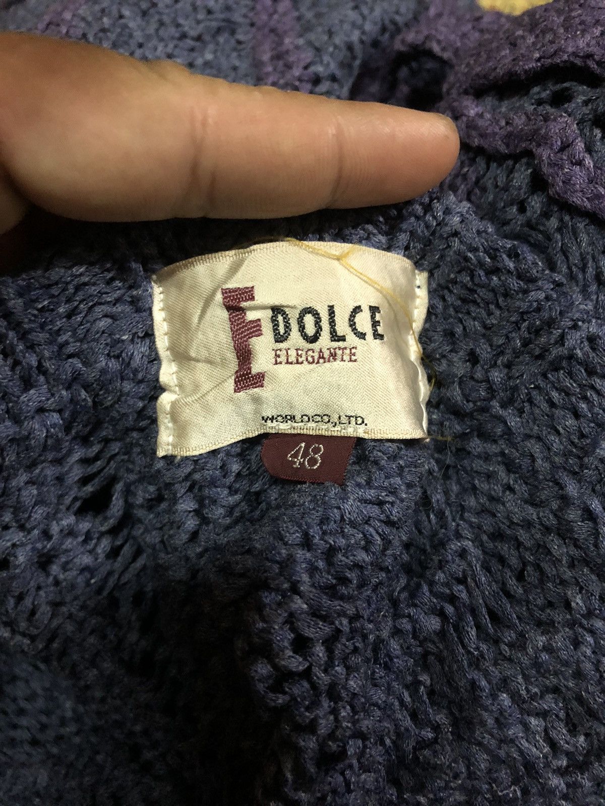 Japanese Brand EDolce Cable Knit Pullover Size US L / EU 52-54 / 3 - 3 Thumbnail