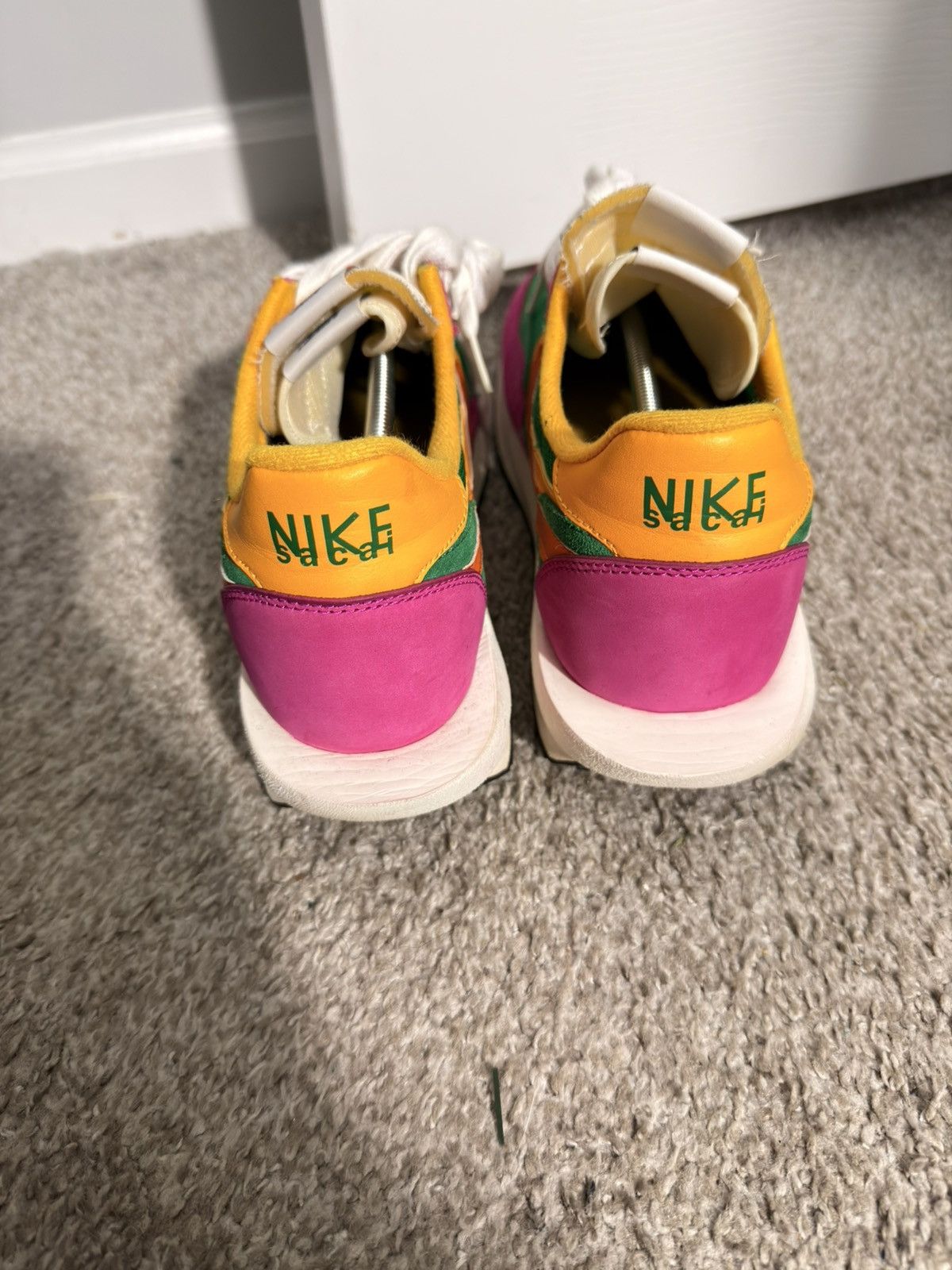 Nike × Sacai Nike x Sacai LDWaffle Green Multi / Pine Green-Orange-Pink Size US 13 / EU 46 - 5 Thumbnail