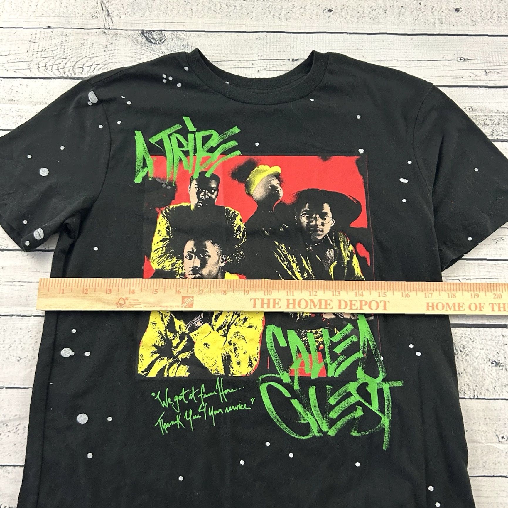 Quest A Tribe Called Quest Short Sleeve T Shirt Men's XS Black Size US XS / EU 42 / 0 - 3 Thumbnail