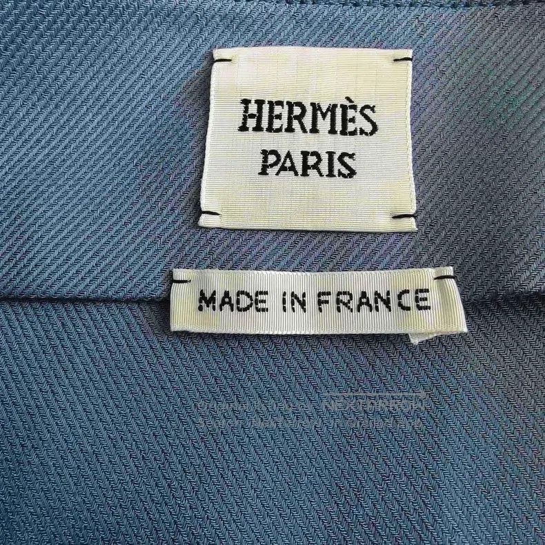 Hermes Hermes Blue Leather Buckle Skirt Size 42" / US 20 - 3 Thumbnail
