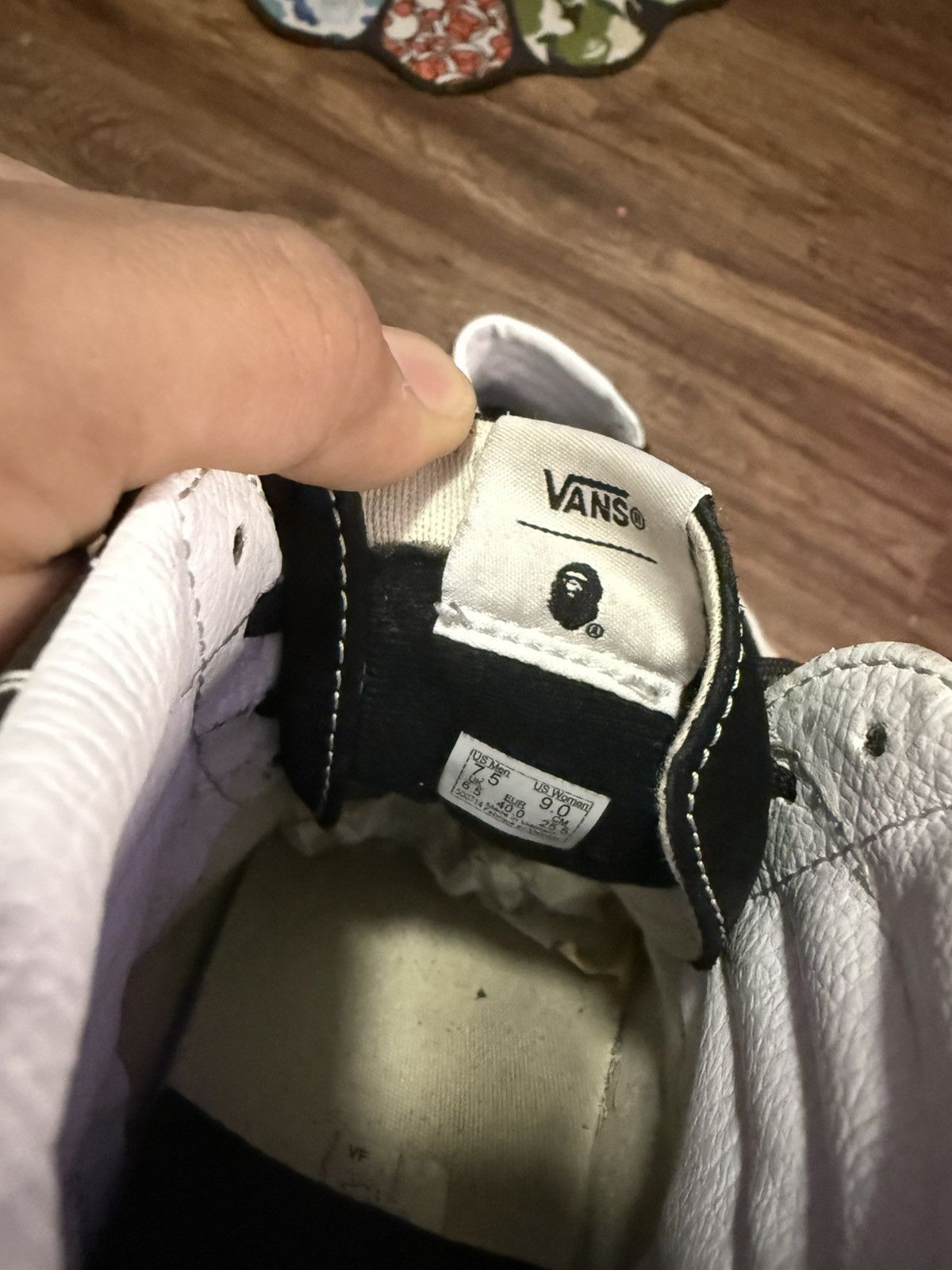 Bape × Vans Bape Sk8 High Size US 7.5 / EU 40-41 - 6 Thumbnail