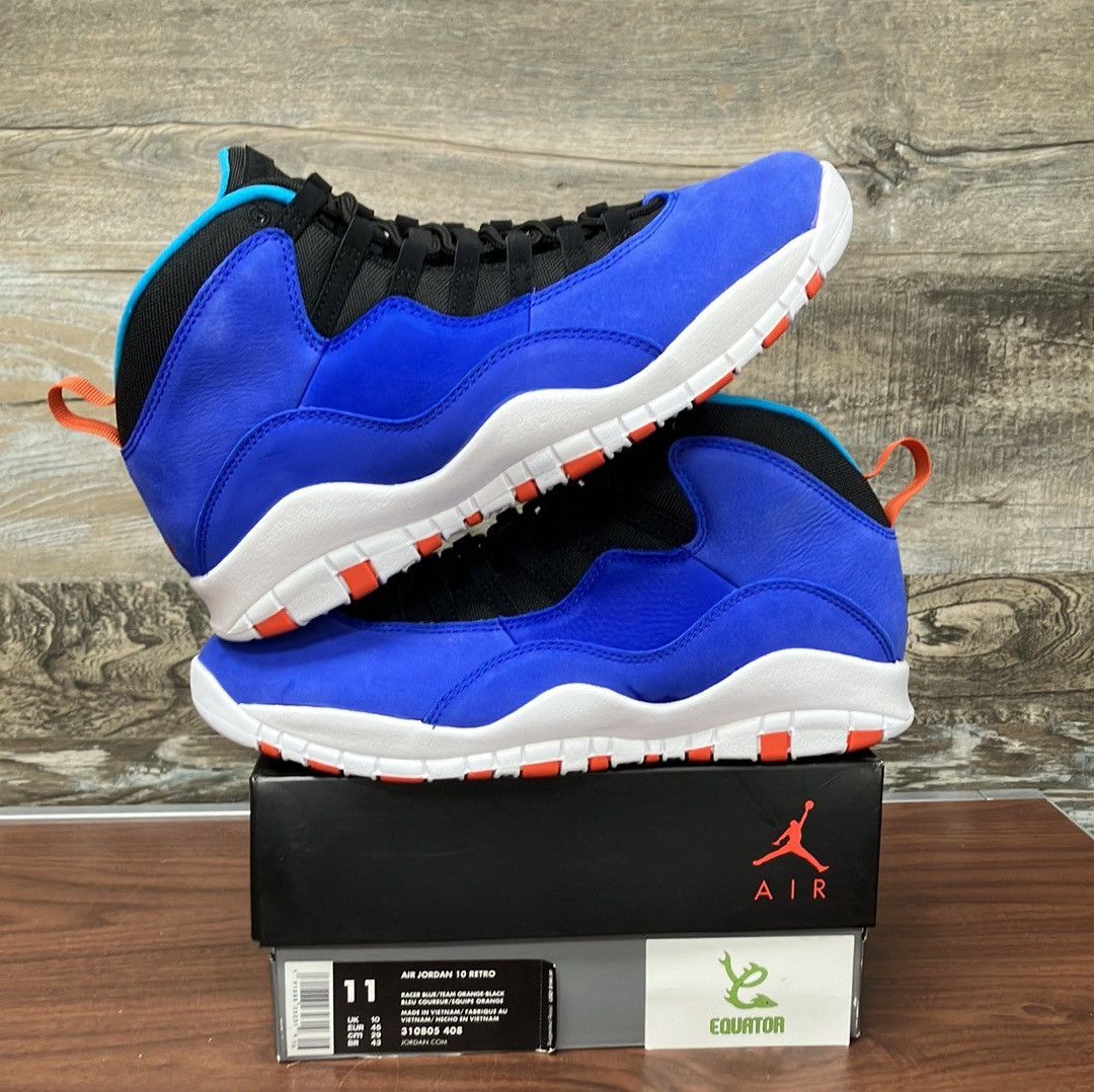 image of Jordan Brand 10 Retro Tinker Shoes in Blue, Men's (Size 11)