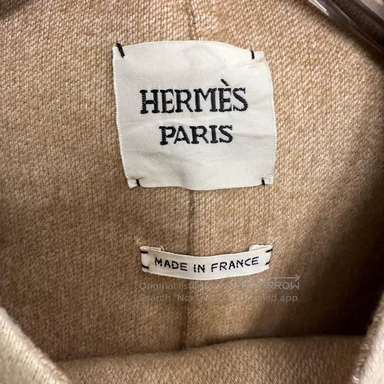 Hermes Hermes Oatmeal Single Button Loose Fit Trench Coat Size XS / US 0-2 / IT 36-38 - 4 Thumbnail