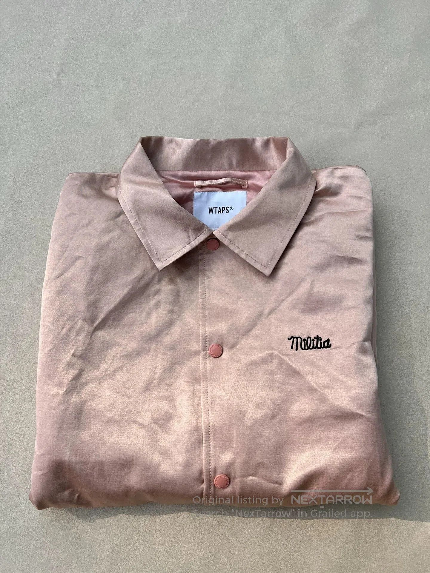 Wtaps WTAPS GREASERS SATIN CASUAL JACKET. Size US XL / EU 56 / 4 - 6 Thumbnail