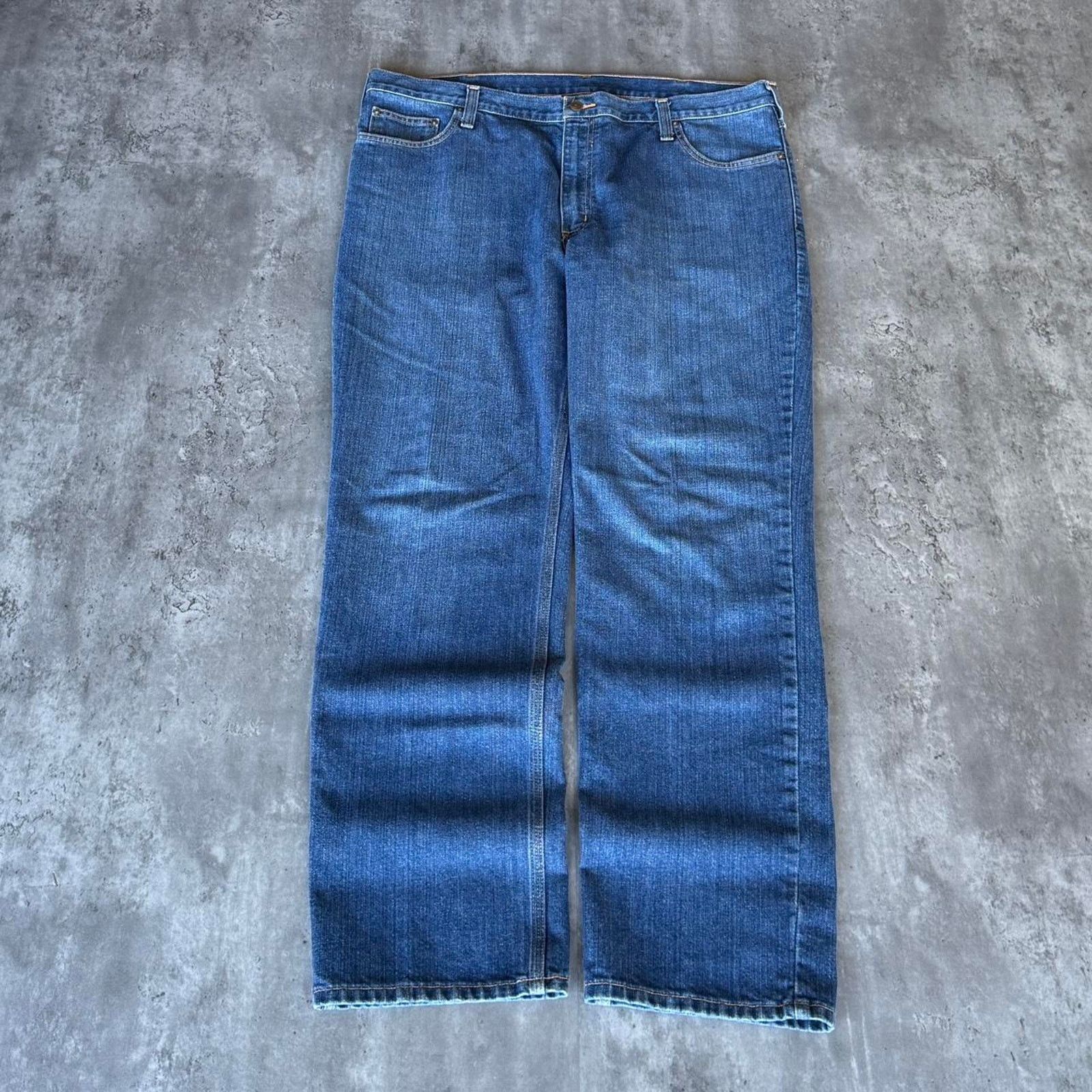 Carhartt × Carhartt Wip Vintage Y2K Carhartt Straight Fit Denim Carpenter Jeans Size US 42 / EU 58 - 2 Thumbnail