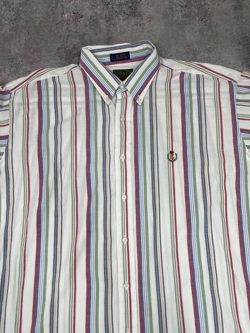 Chaps Ralph Lauren Chaps Ralph Lauren Men Cotton Striped Shirt Multicolor Size US XL / EU 56 / 4 - 2 Thumbnail