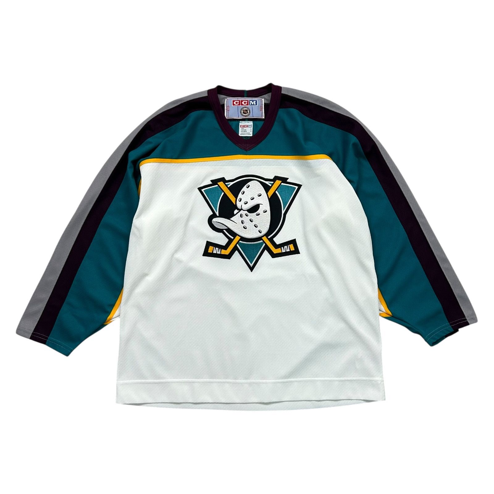 NHL VTG 90s MIGHTY DUCKS CCM HOCKEY JERSEY SIZE L MADE IN CANADA Size US L / EU 52-54 / 3 - 1 Thumbnail