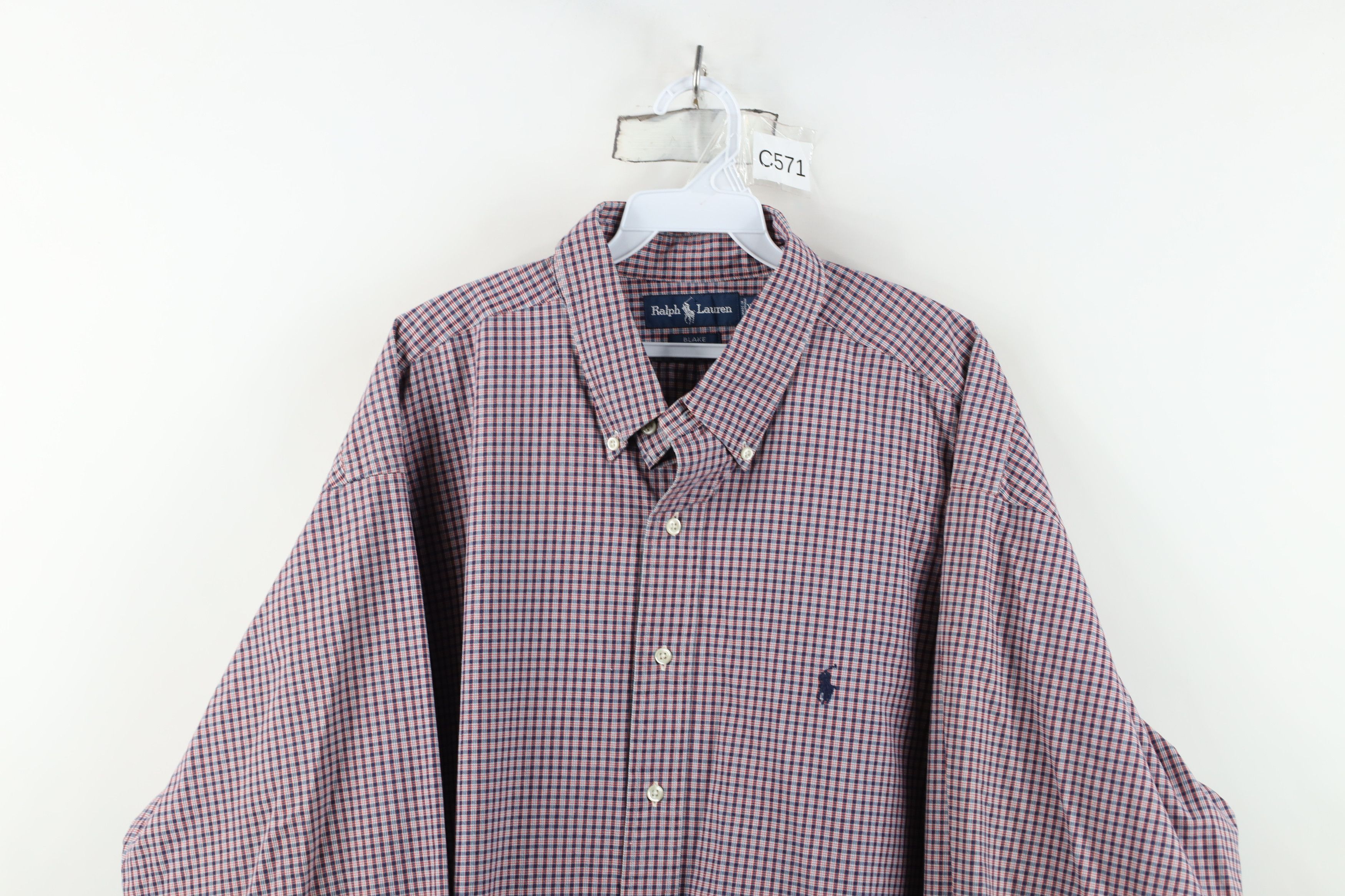 Ralph Lauren Vintage 90s Ralph Lauren Collared Button Down Shirt Plaid Size US XXL / EU 58 / 5 - 2 Thumbnail