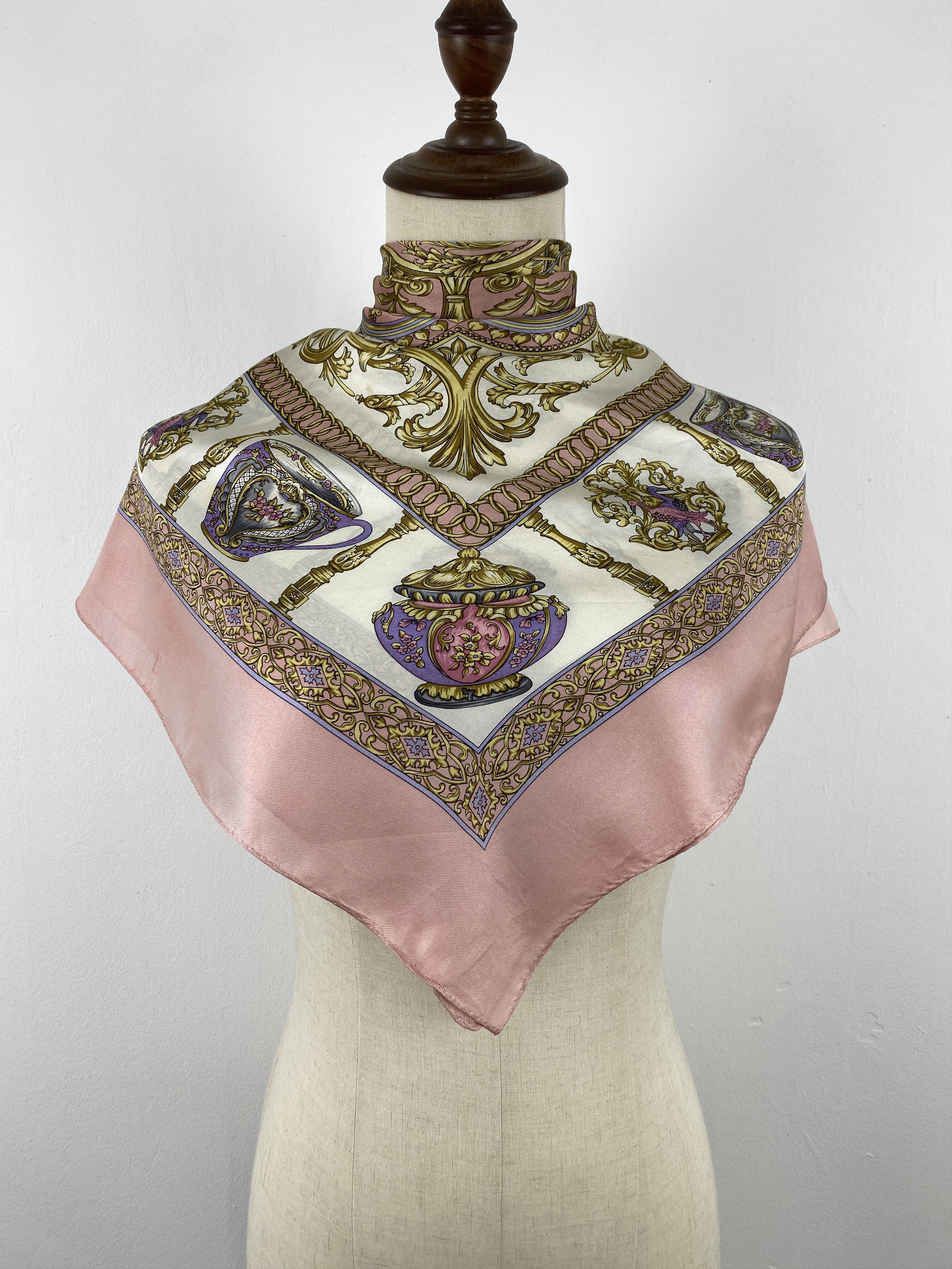 Japanese Brand Vintage Japanese Brand Silk Scarf SN0115 Size ONE SIZE - 1 Thumbnail