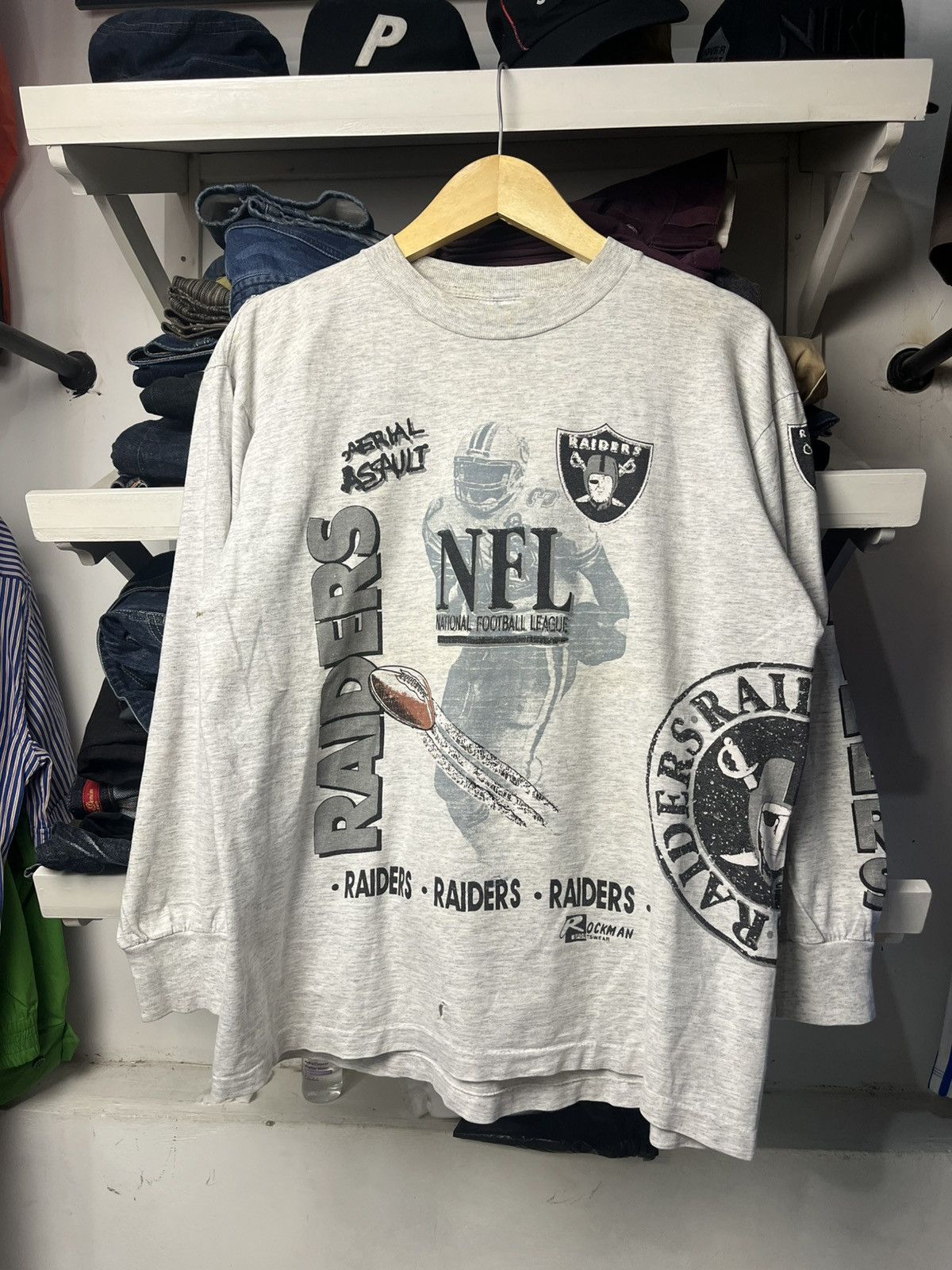 NHL 90s NHL Raiders vintage tee Size US M / EU 48-50 / 2 - 1 Thumbnail