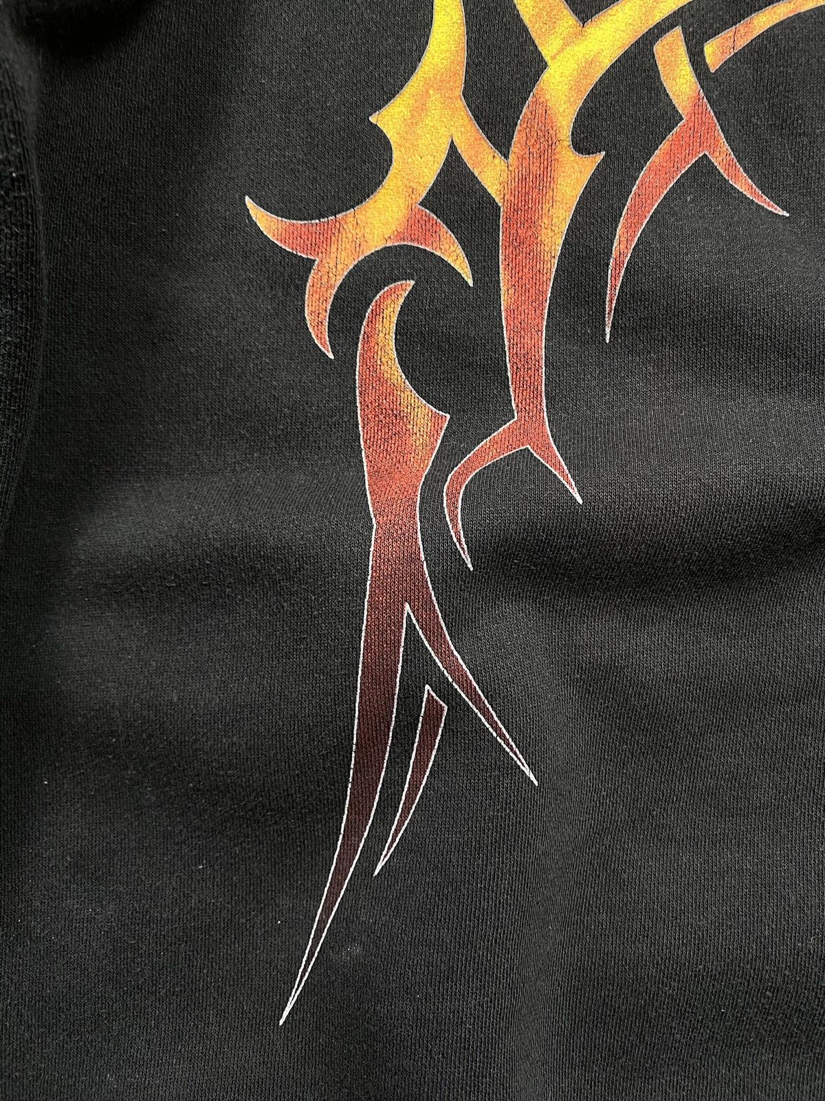 Japanese Brand Y2K Vintage 2000’s Abstract Fire Hoodie Japan Style Size US XL / EU 56 / 4 - 15 Thumbnail