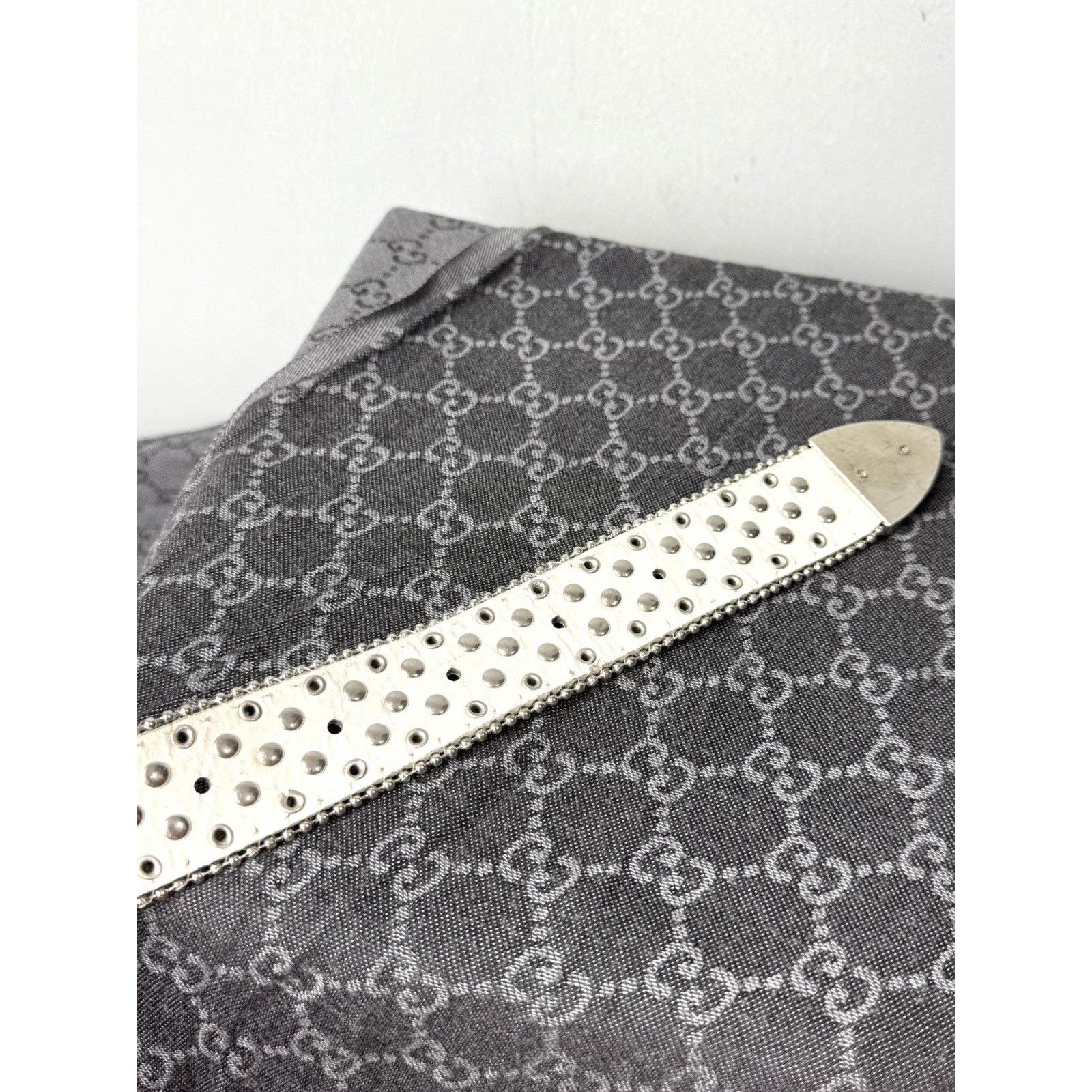 Japanese Brand Vintage Rhinestones Metal Belt BB Simon Style Size ONE SIZE - 6 Thumbnail