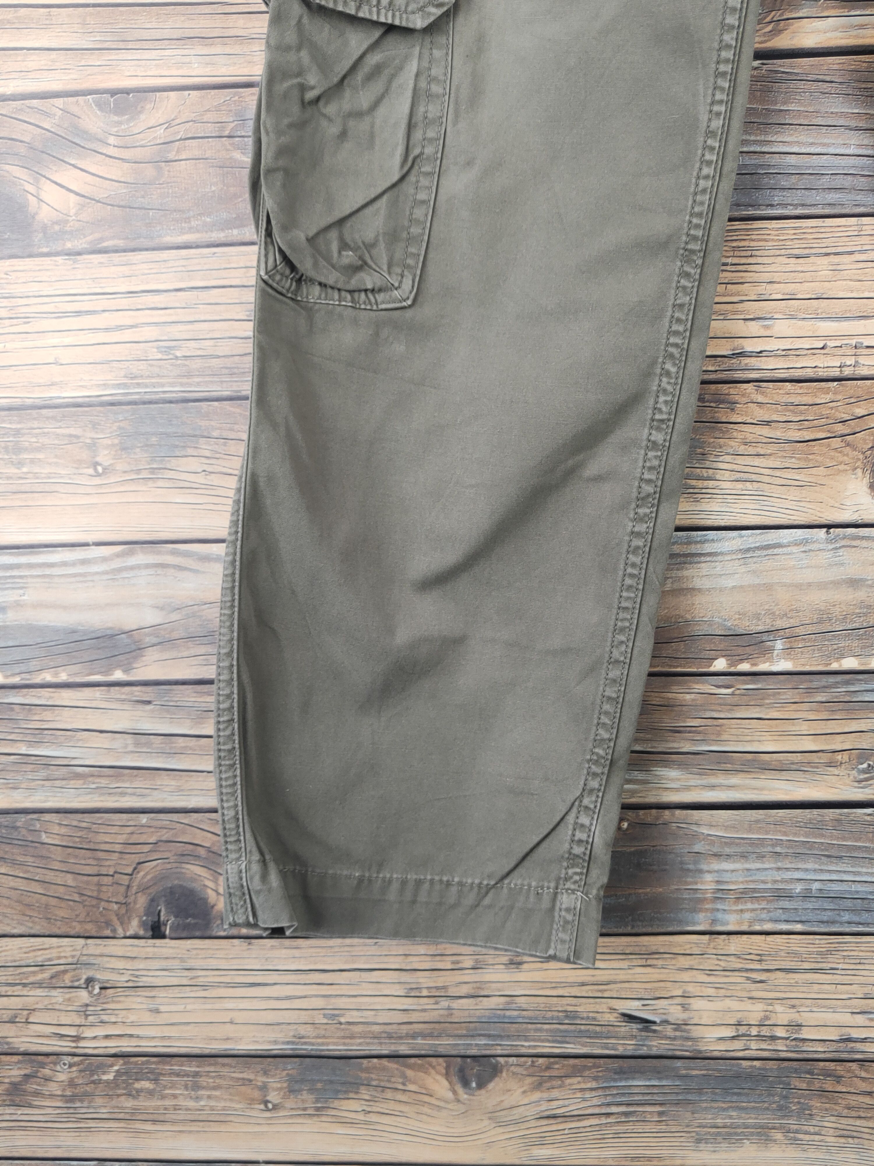 Alpha Industries DL Alpha Industries Olive Multipocket Cargo Pants #1865 Size US 28 / EU 44 - 4 Thumbnail