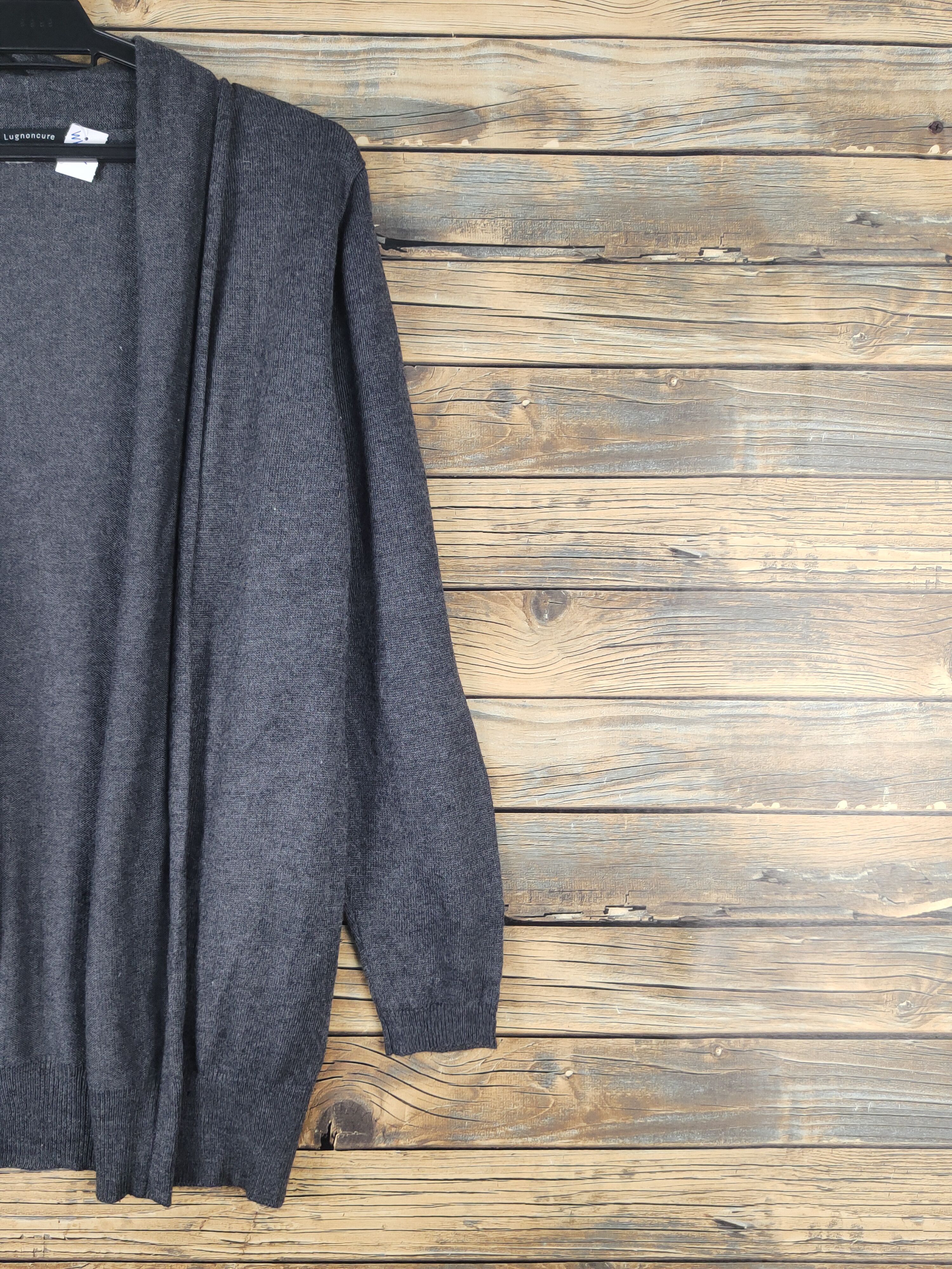 Homespun Knitwear × Japanese Brand Lugnoncure Dark Gray Knitwear Cardigan#W1507 Size M / US 6-8 / IT 42-44 - 5 Thumbnail