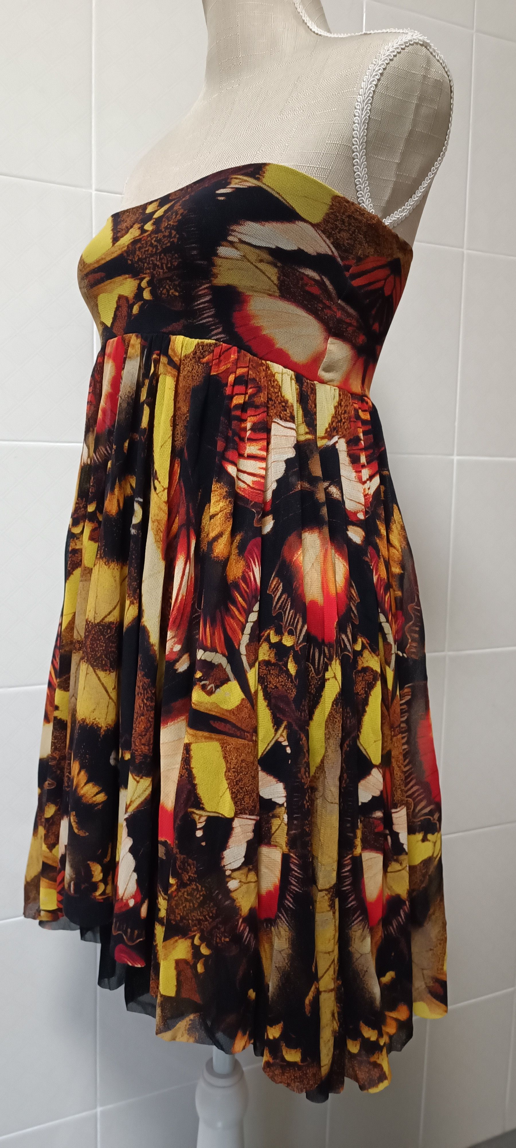 Jean Paul Gaultier 2000's - Butterflies MIDI dress Size S / US 4 / IT 40 - 1 Thumbnail