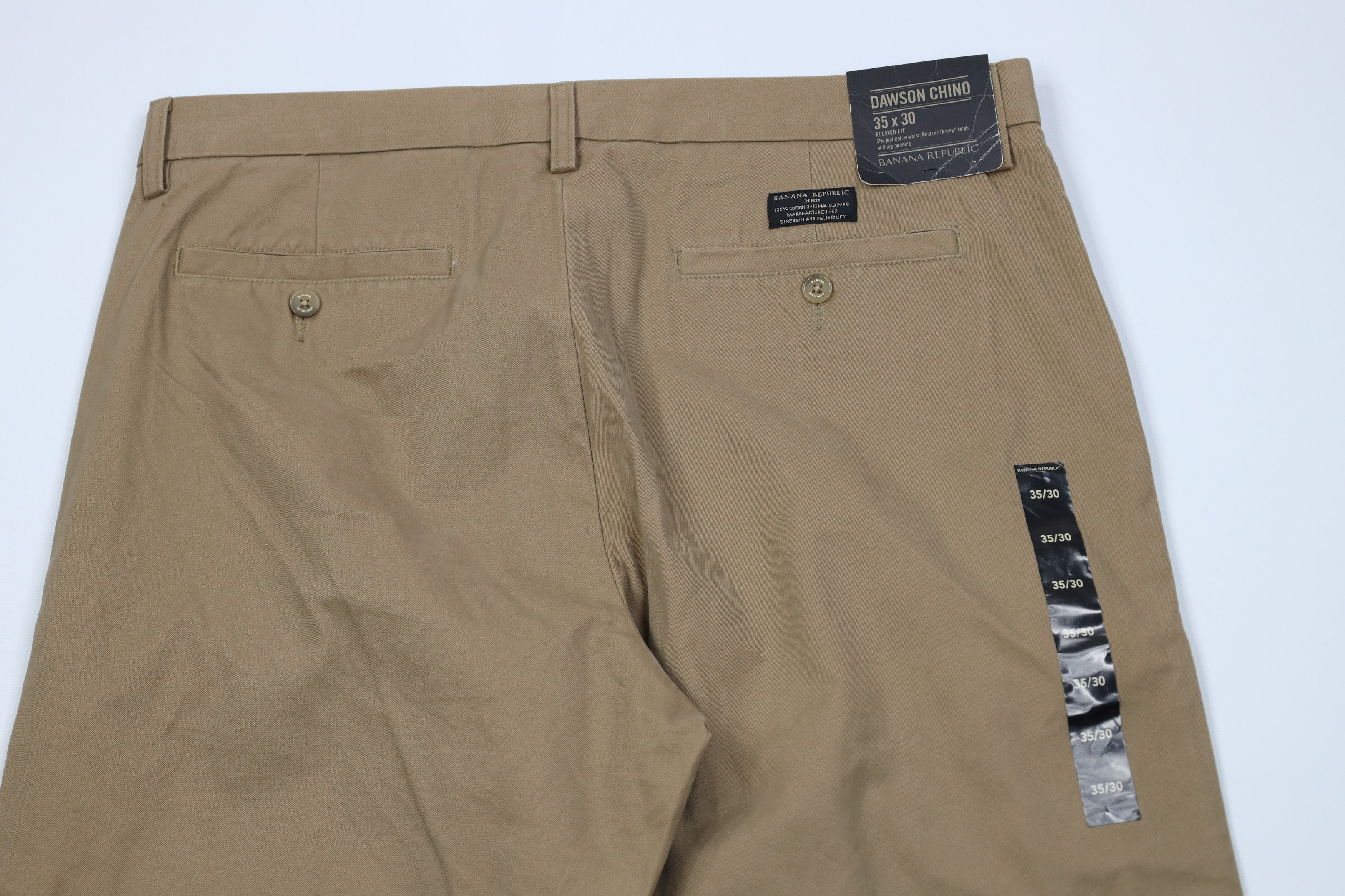 Banana Republic Deadstock Vintage Y2K Banana Republic Wide Leg Chino Pants Size US 35 - 8 Thumbnail