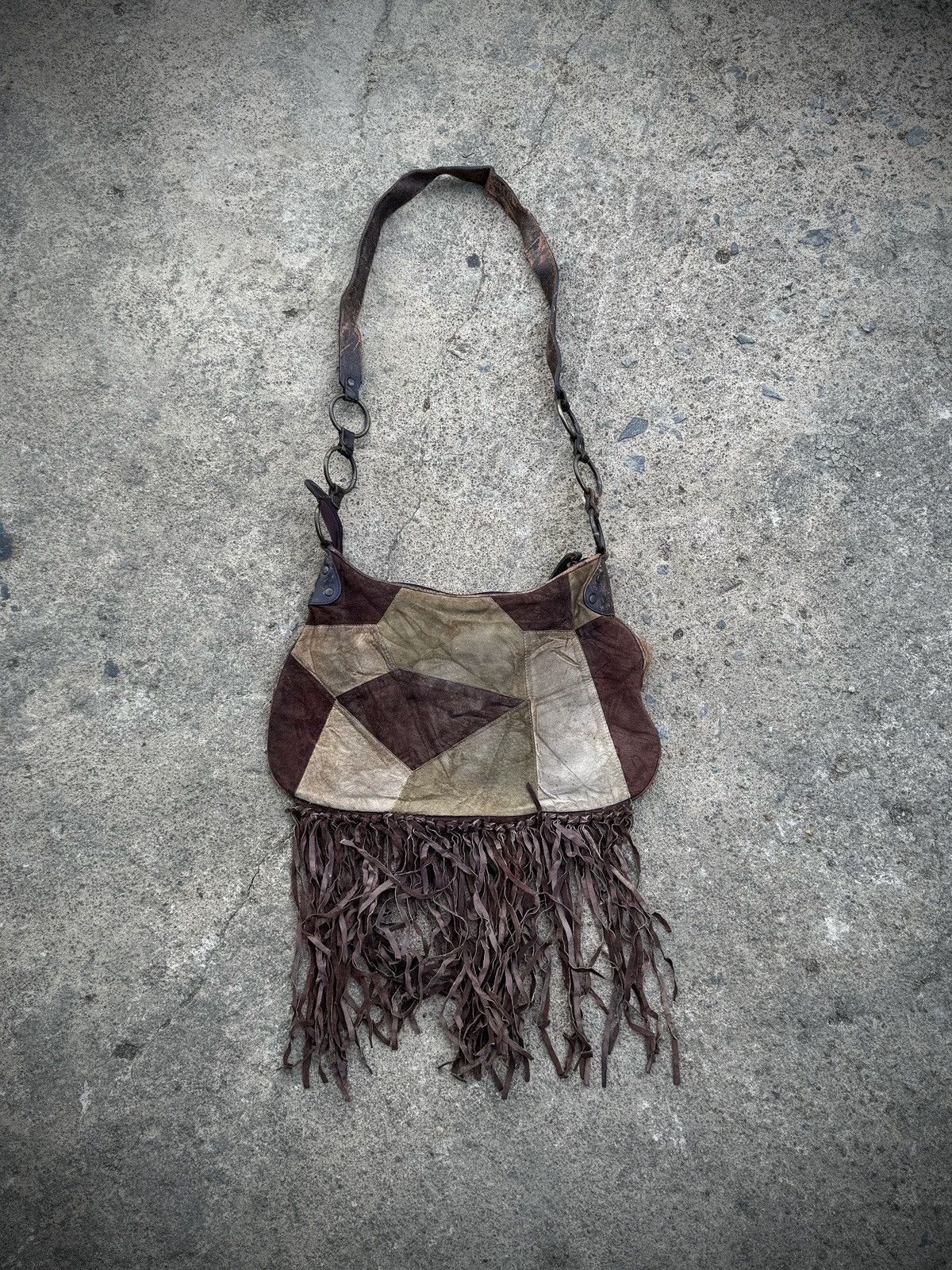 Kapital Leather Bag Fur Patch Work Tessel Besti Belli Japanese Size ONE SIZE - 2 Thumbnail