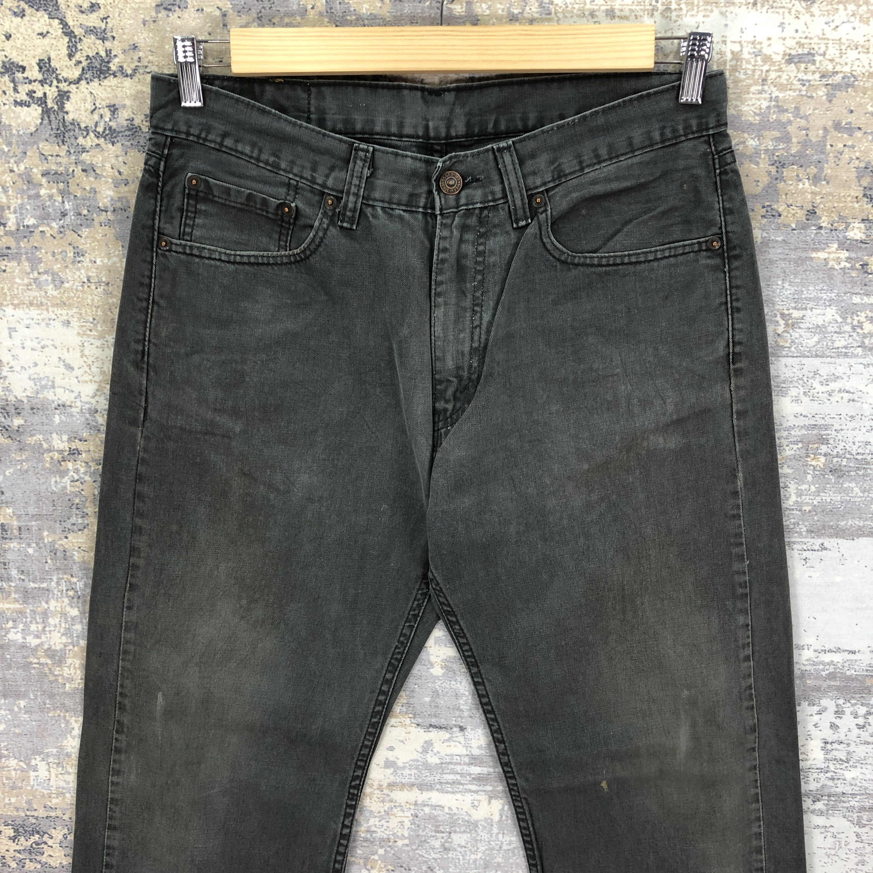 Levi's Vintage Levis Faded Black Jeans Levi's 505 Light Wash Denim Size US 32 / EU 48 - 3 Thumbnail