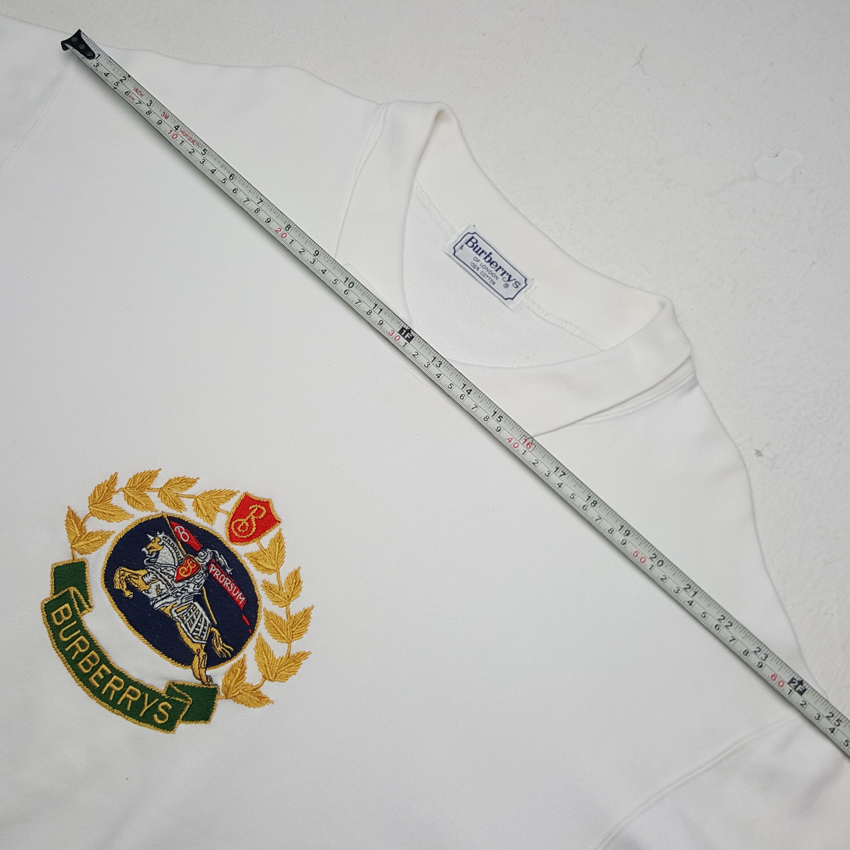 Burberry × Vintage Vintage Burberrys Logo Sweatshirt Size US L / EU 52-54 / 3 - 5 Thumbnail