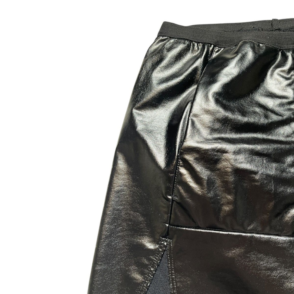 Rick Owens × Rick Owens Drkshdw Adjustable waist waxed mini skirt Size 26" / US 2 / IT 38 - 2 Thumbnail