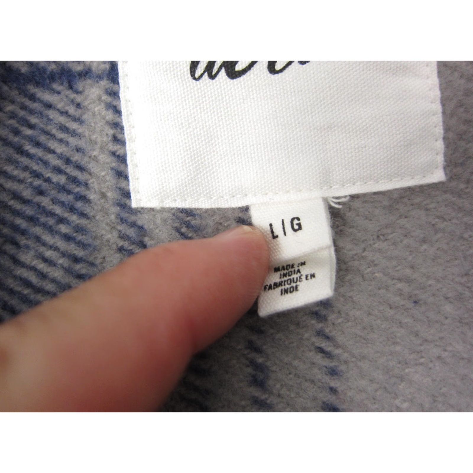 Vintage Aerie Shirt Womens L Blue Plaid Flannel Heavyweight Button Up Cotton Shirt Size L / US 10 / IT 46 - 5 Thumbnail