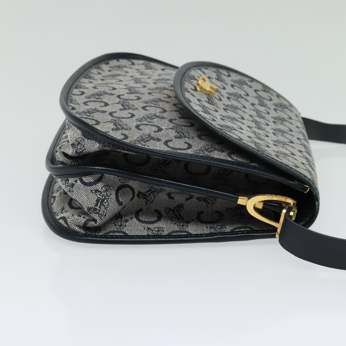 Celine CELINE C Sulky Shoulder Bag Canvas Navy Gold Size ONE SIZE - 5 Thumbnail