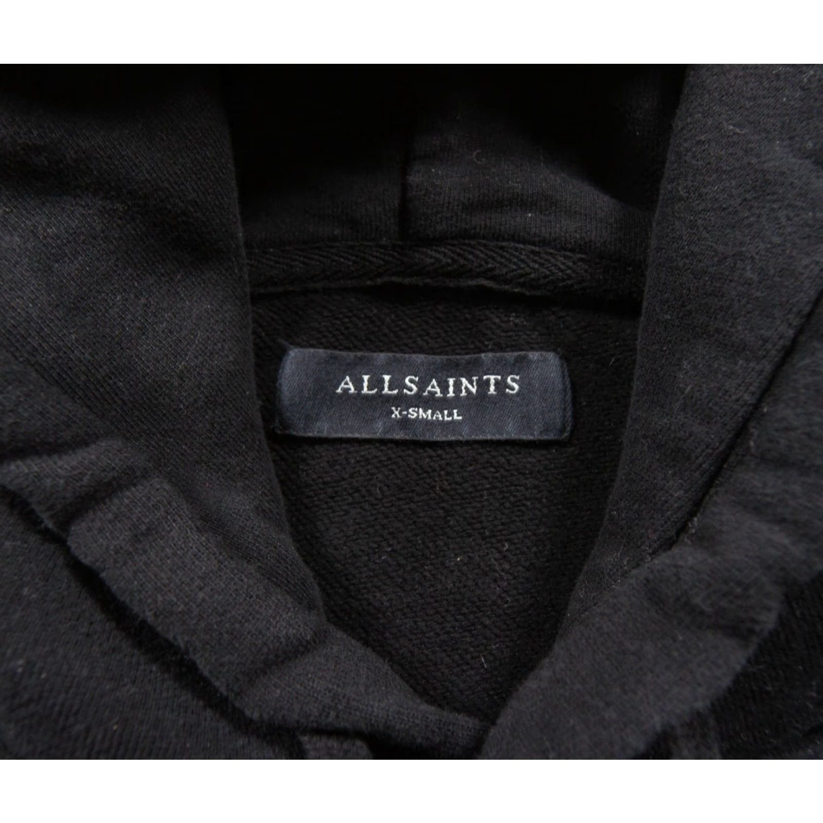 Allsaints AllSaints Hoodie Mens XS Black Pullover Sweatshirt Regular, Logo, Cotton, 10-9- Sleep? Size US XS / EU 42 / 0 - 6 Thumbnail
